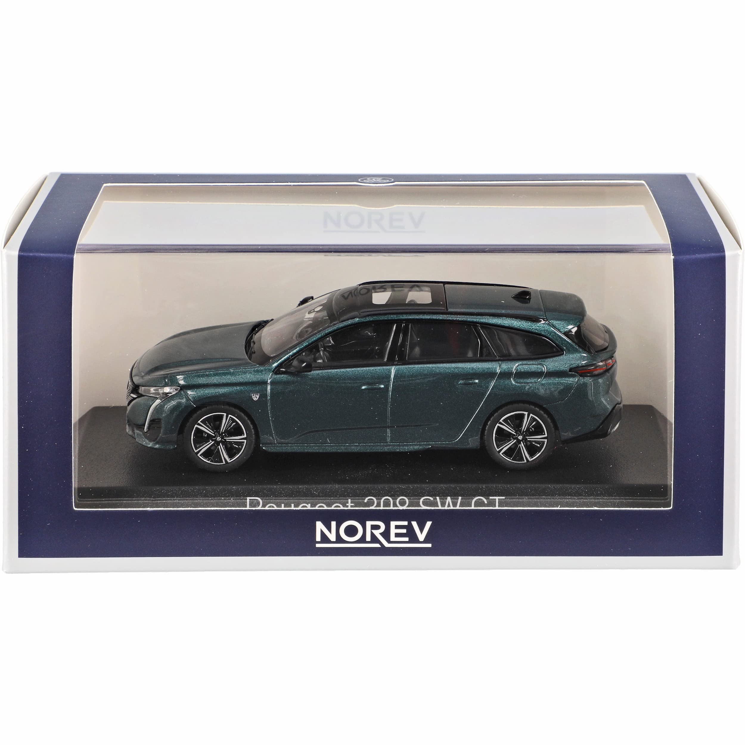 Peugeot 308 III SW Kombi Avatar Blau Grün 3. Generation Ab 2021 1/43 Norev Modell Auto