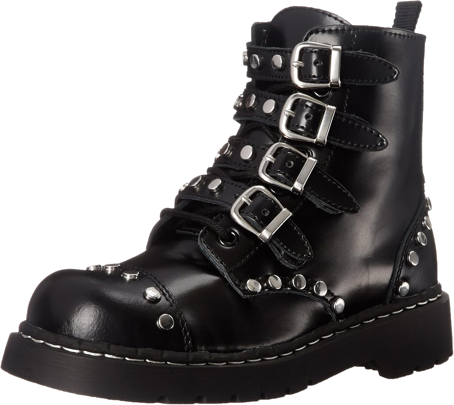 Studded combat boots womens Clearance