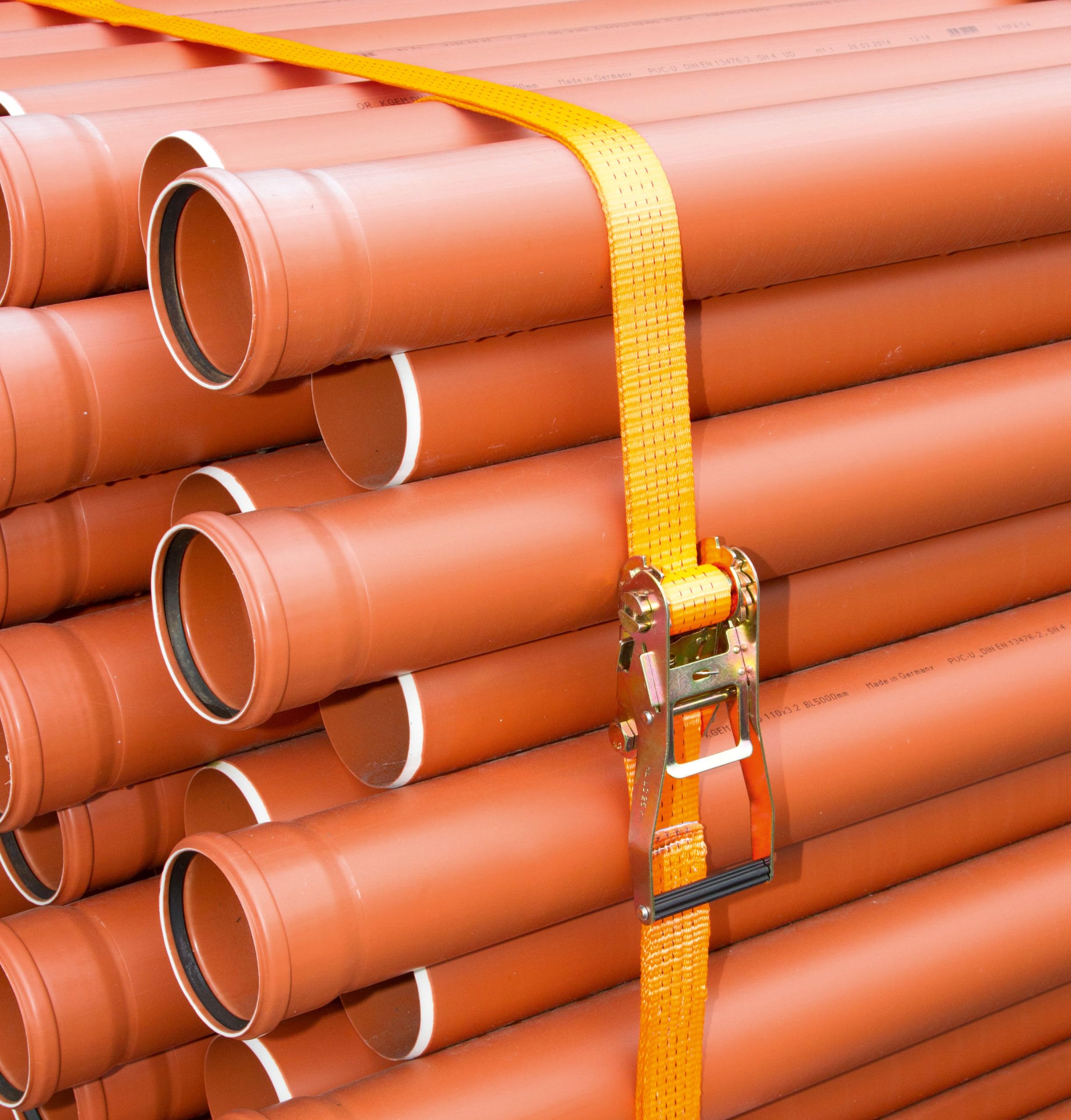 Kerbl Correa de Amarre 50 mm x 6 m 2000-4000 kg Naranja