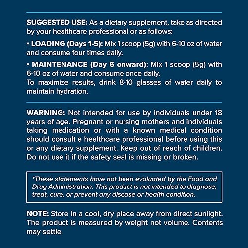 Miniatura 9 de Monohidrato de creatina en polvo 17.64 oz  Apoya el crecimiento muscular, la fuerza y la función cognitiva*, 0.17 oz por porción  100 porciones,