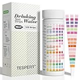 Water Testing Kits for Drinking Water: 125 Strips 16 in 1 Well and Drinking Water Test Kit, TESPERT Water Test Strips with Hardness, pH, Lead, Iron, Copper, Chlorine, and More