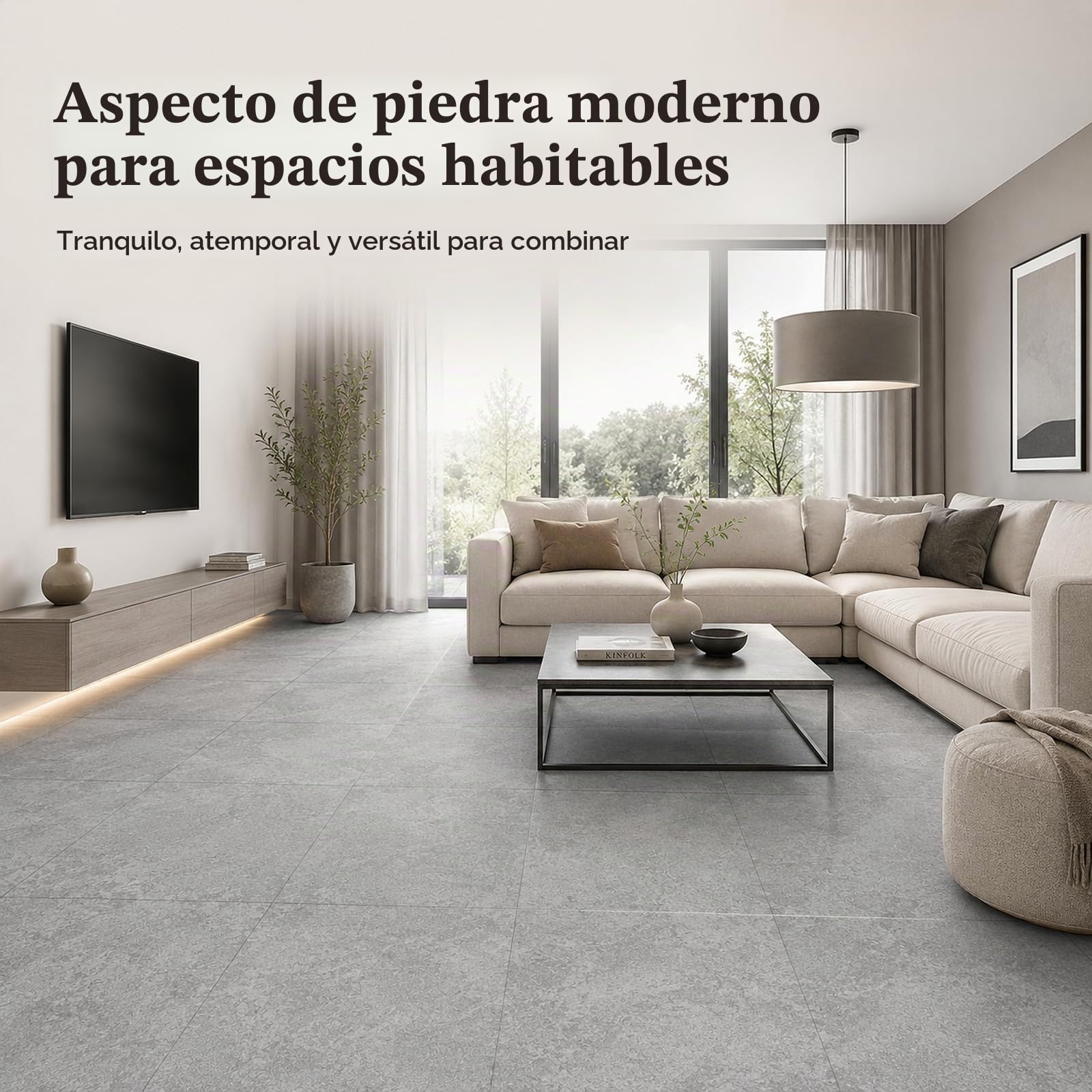 CYEER 40 Piezas/3,6m² Revestimiento de Suelo Autoadhesivo PVC 30x30CM, Carrelaje Autoadhesivo para Cocina, Baño, Sala, Mármol Gris