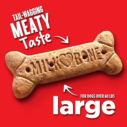 Miniatura 4 de Milk-Bone Original Dog Treats Galletas para perros grandes, 10 libras