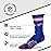 For Bare Feet NFL Youth 4 Stripe Deuce Crew Sock, Buffalo Bills, One Size