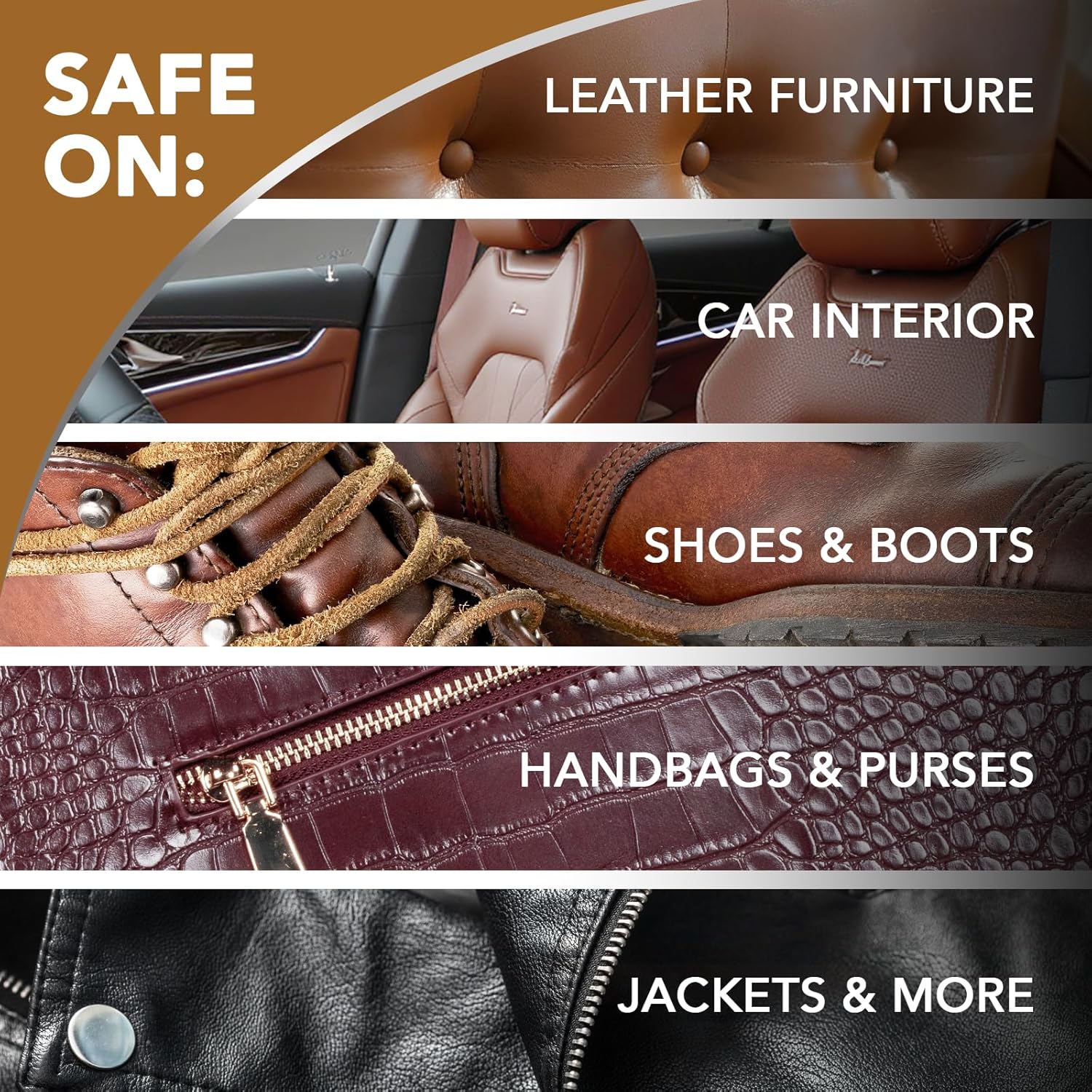 Weiman Leather Cleaner & Conditioner Care Kit | Restores Leather Surfaces | Ultra Violet Protectants Help Prevent Cracking or Fading of Leather Furniture, Car Seats, Shoes - Image 7