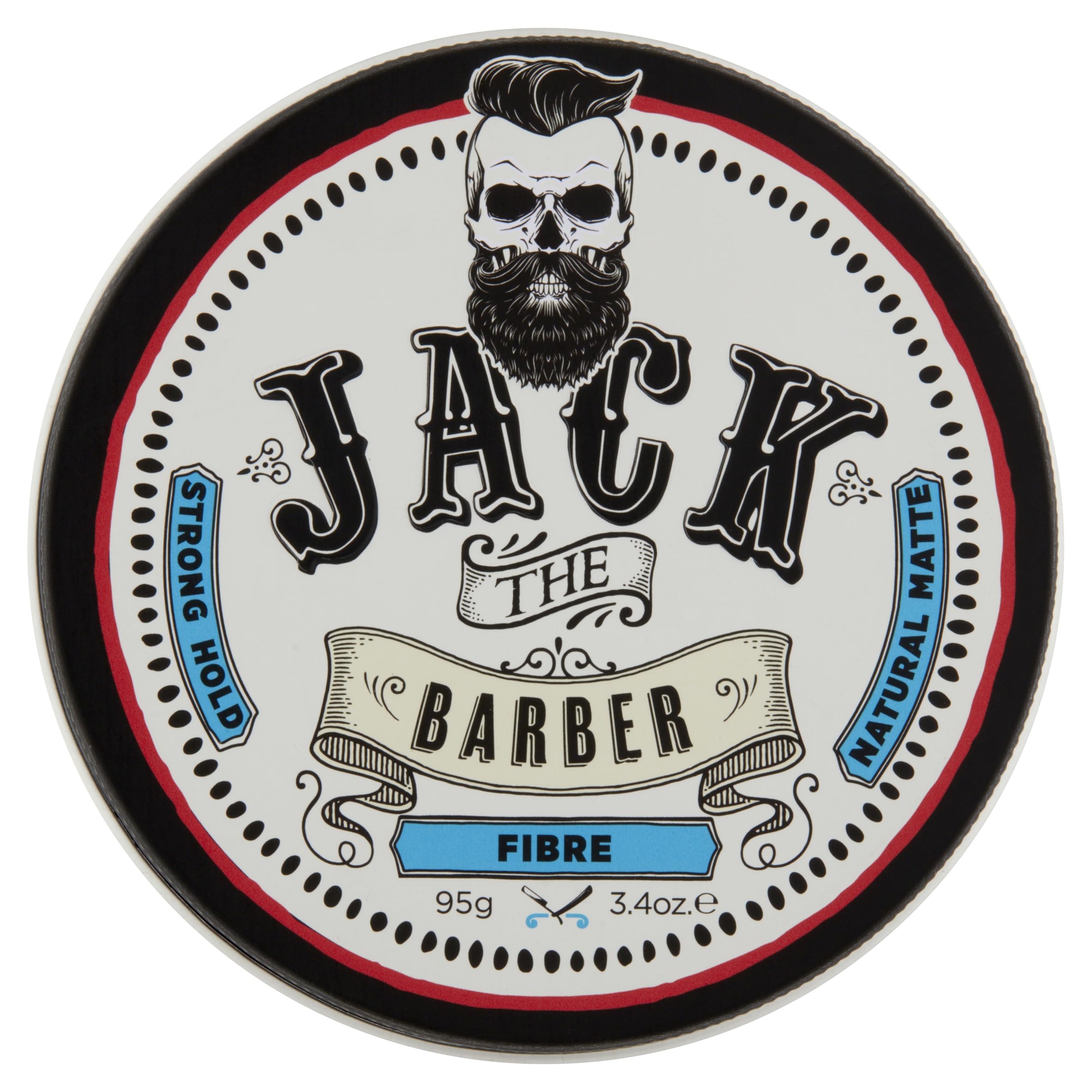 JACK THE BARBER Faser: Starker Halt, natürliches mattes Finish, füllt feines oder dünner werdendes Haar, sofort dicker, Haarverdichter und Topper für feines Haar, für alle Haartypen, 95 g