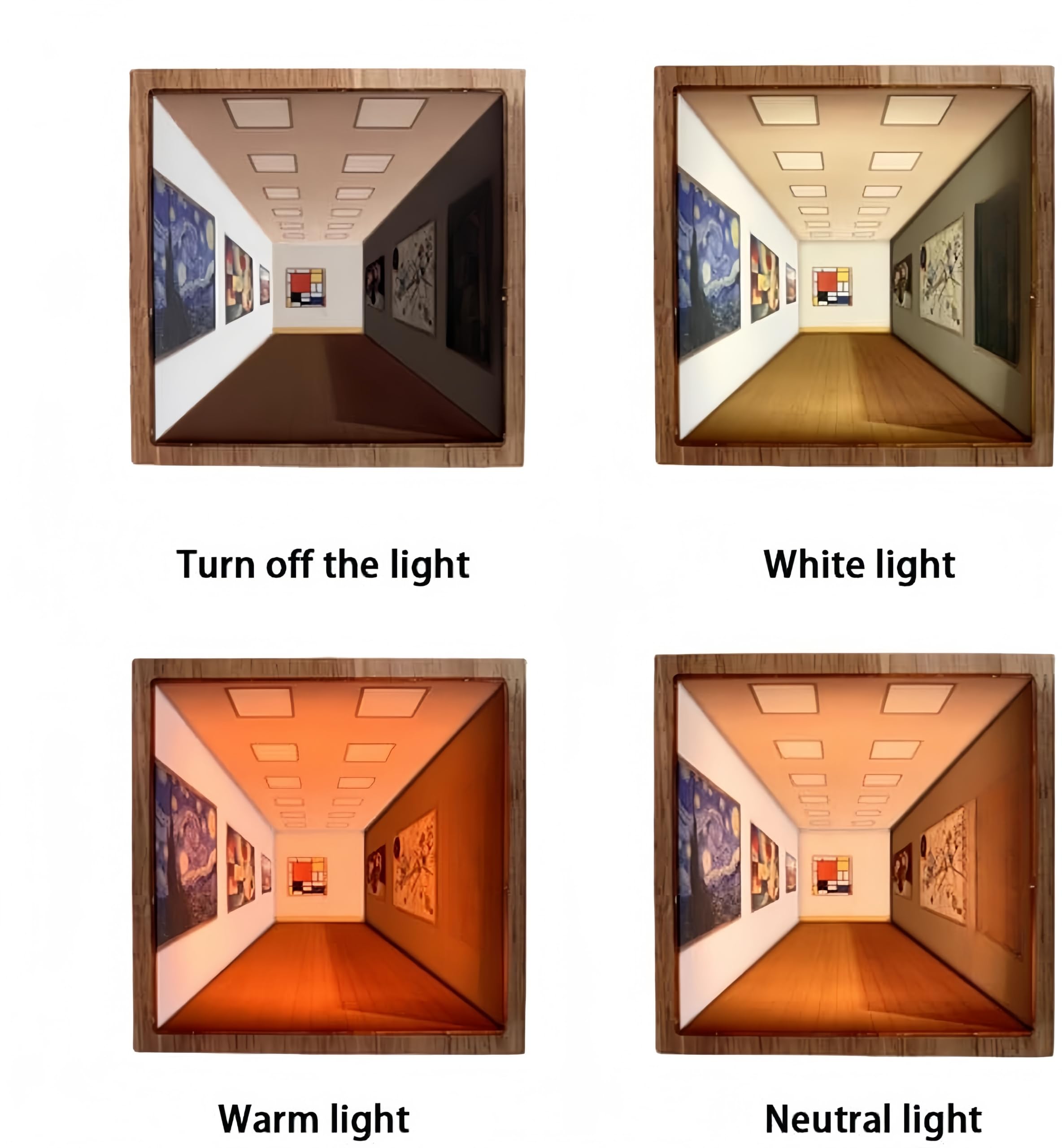 Luce notturna 3D, lampada decorativa a LED con design creativo a parete, stile artistico classico, effetto visivo unico per la casa o l'ufficio