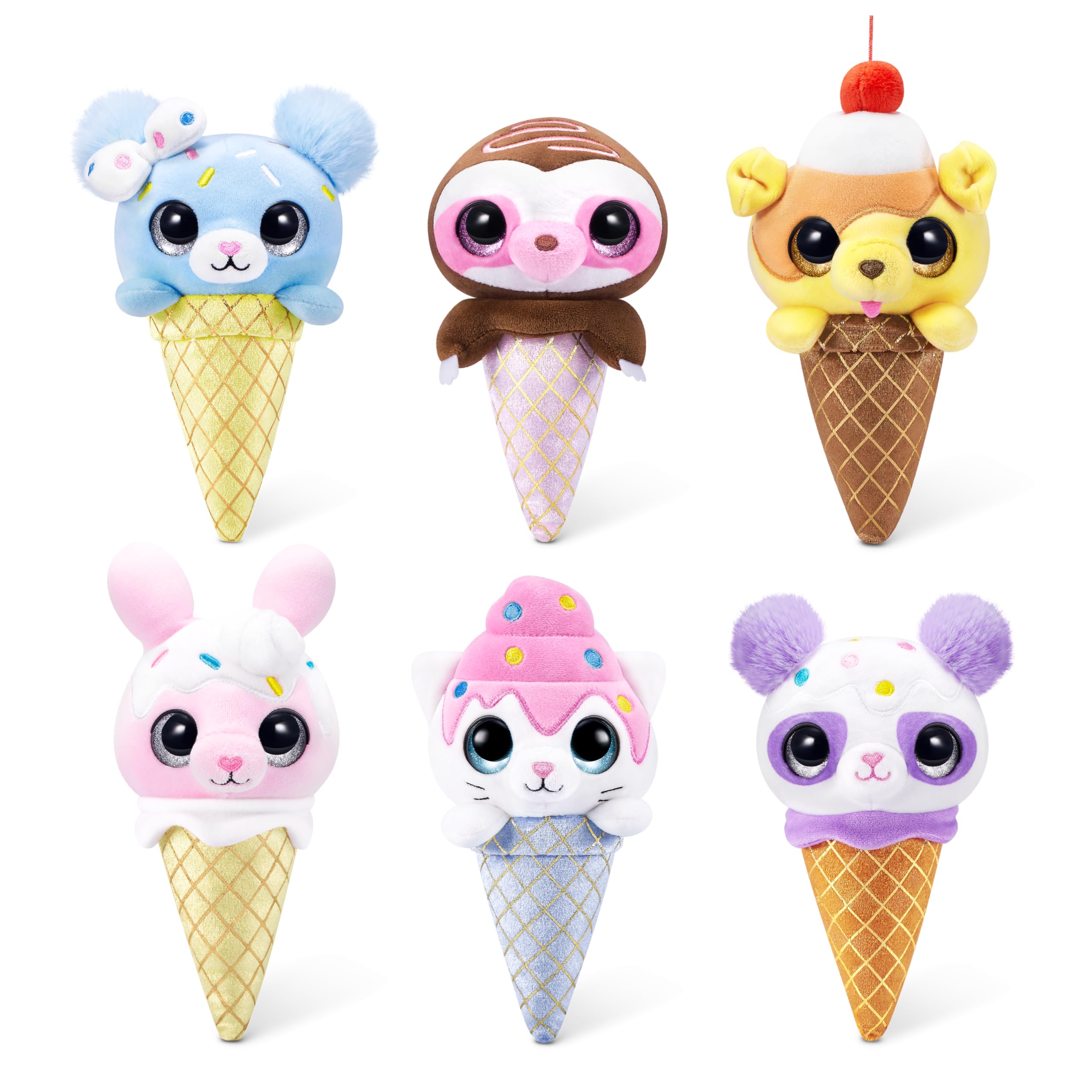 Coco Cones Sweet Plush Toys by ZURU, Adorable Cuddly Companion Nestled in a Colorful Cone, Perfect for Sweet Treat Adventures and Collectible Joy (3