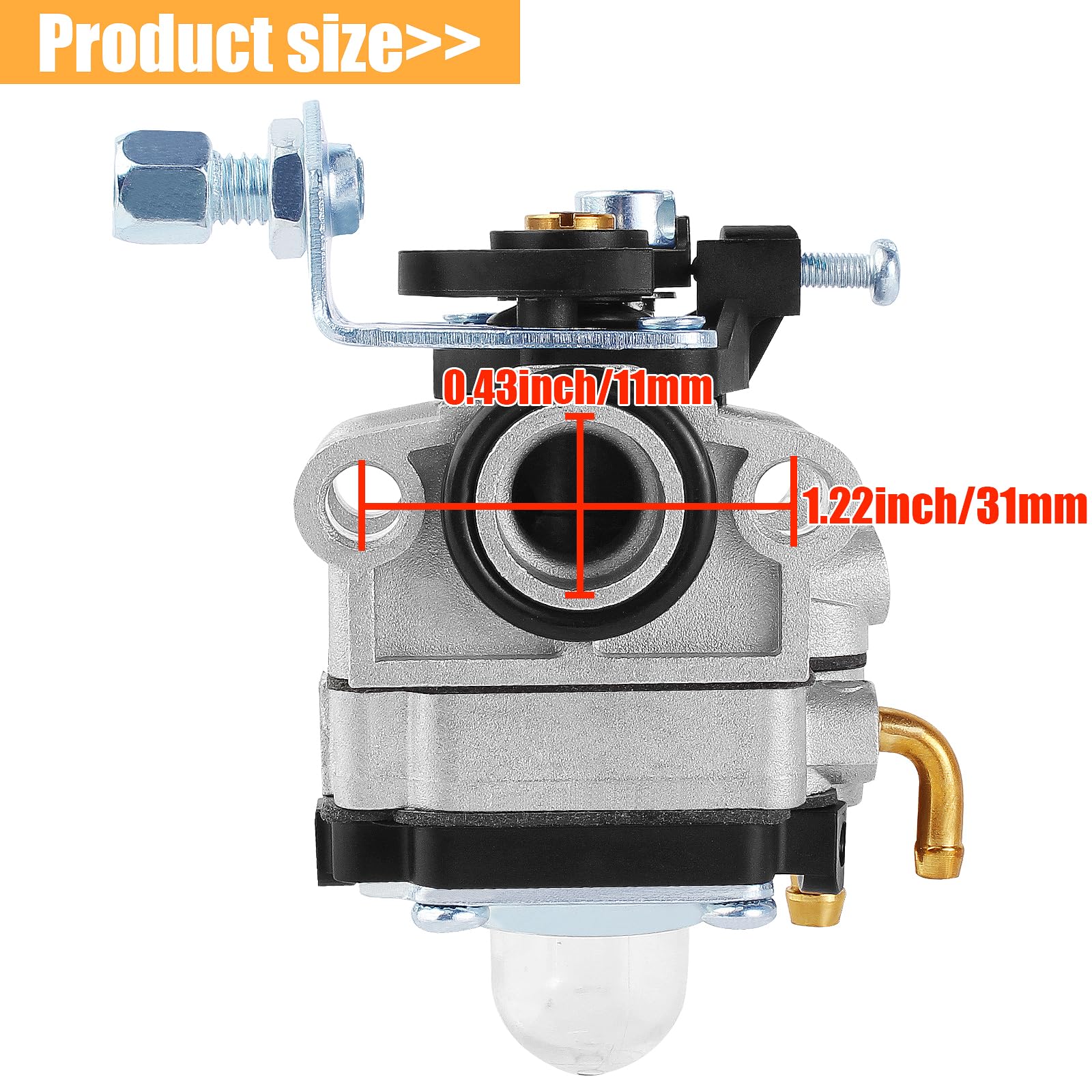 QAZAKY GX22 GX31 FG100 Carburetor for Mantis Tiller Little Wonder Blower Rototiller Cultivator 16100-ZM5-803 A95 Edger HHE31C HHT31S Trimmer UMK422 UMK431 K1 Water Pump WX10 ZM-5 4Cycle Engine Harmony - Image 3