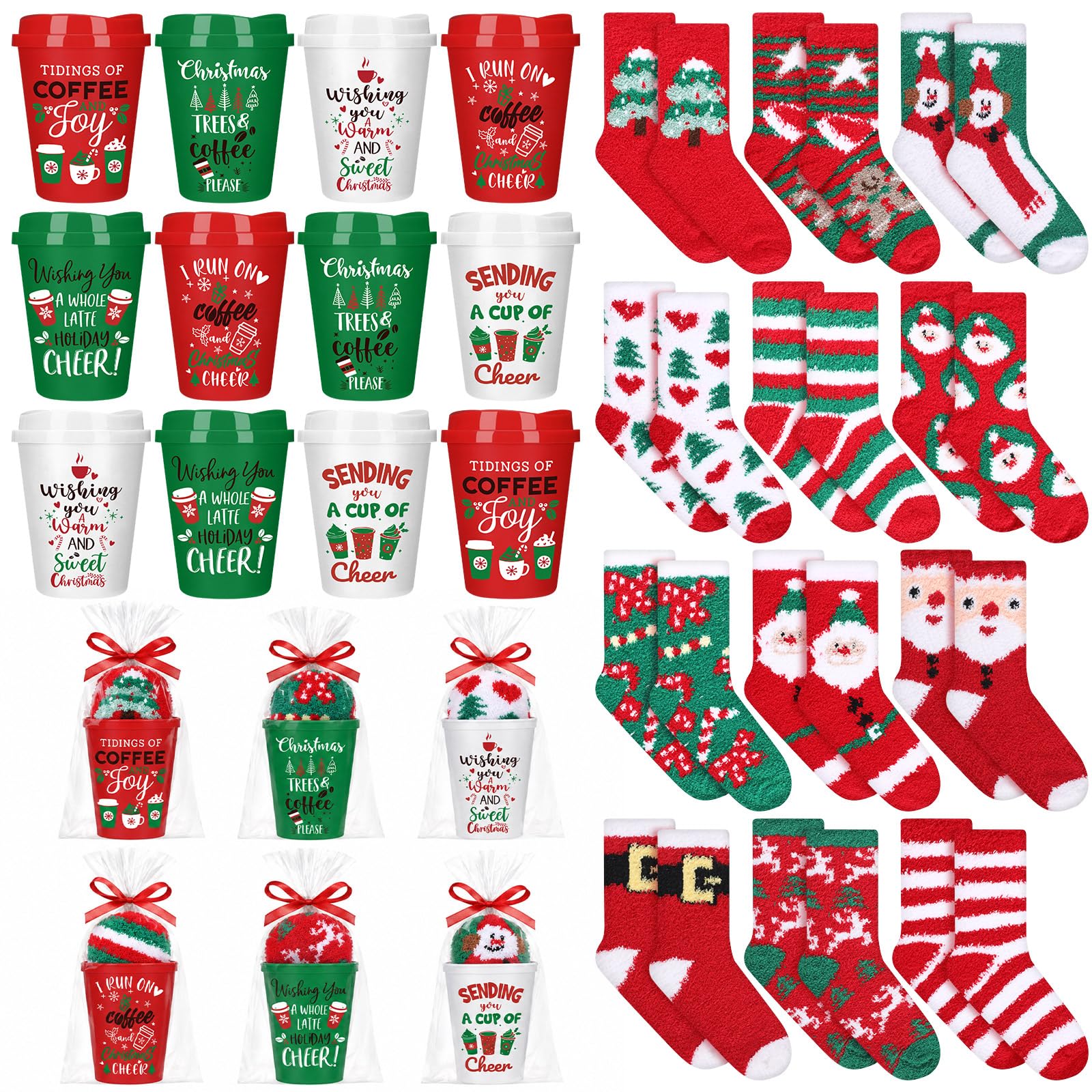 Yungyan 24 Sets klassische Weihnachtsgeschenke für Wichteln und Kollegen