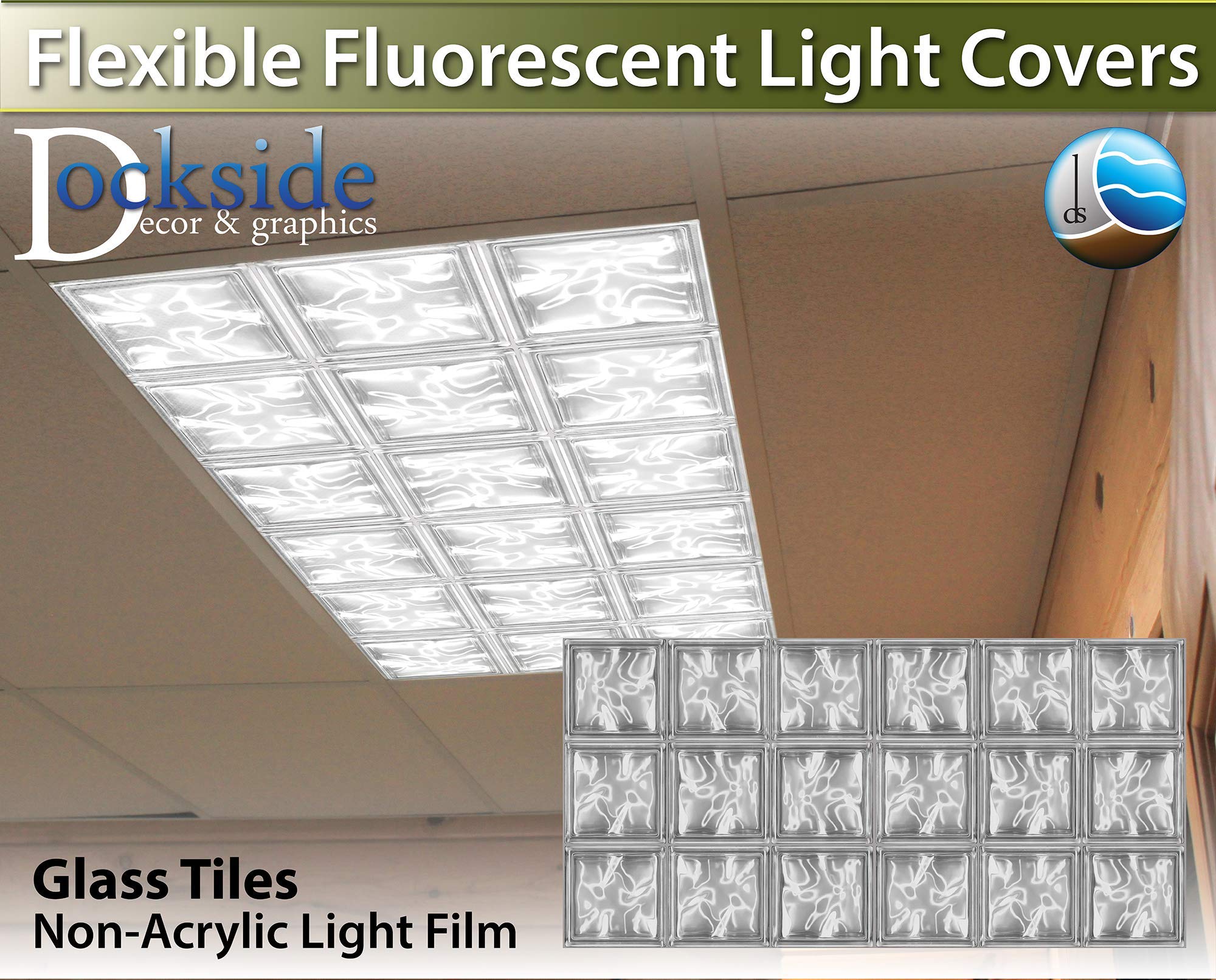 Buy Golden Eagle Decor & Graphics Glass Tiles 2ft x 4ft Drop Ceiling