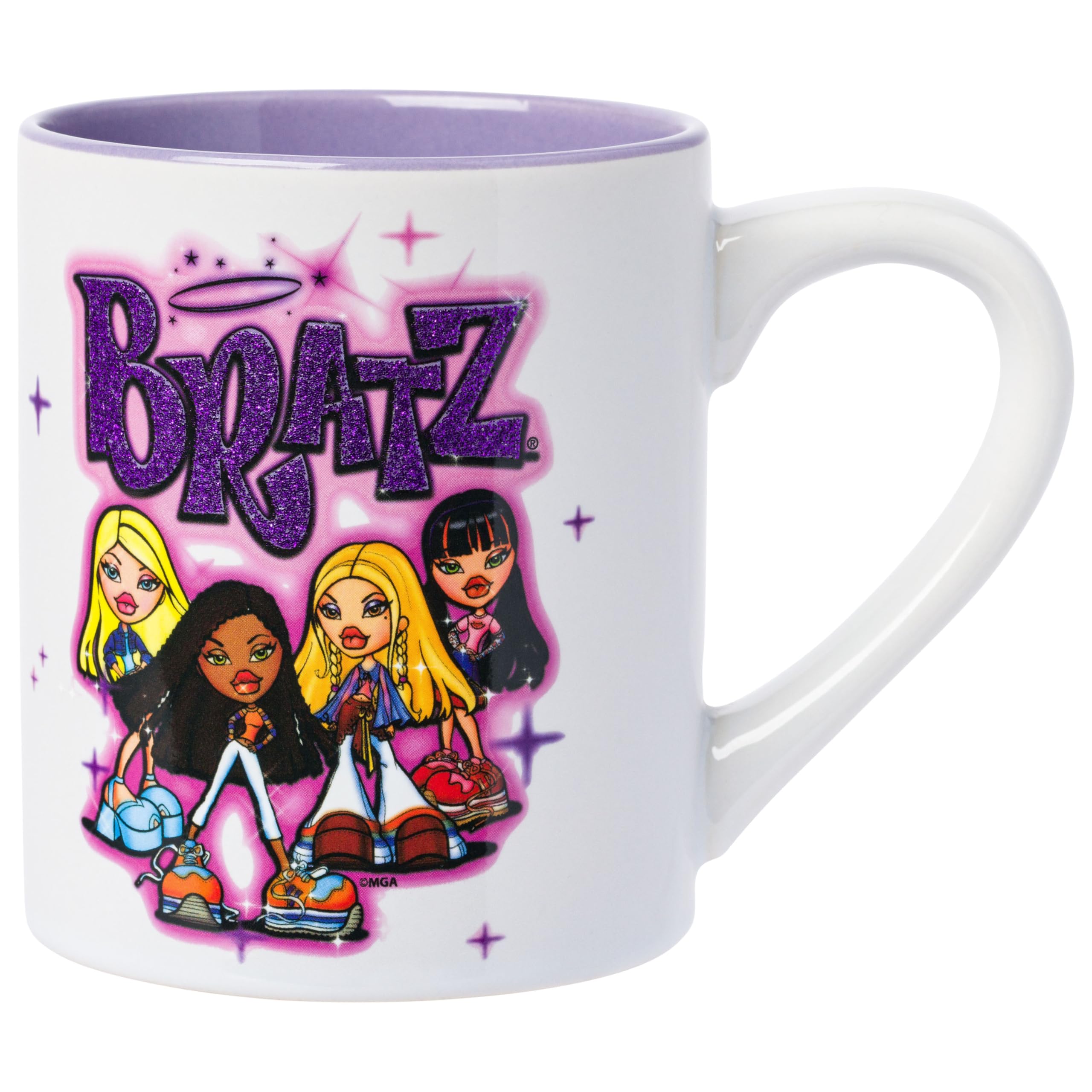 Silver Buffalo Bratz are Bratz Glitter 14oz Ceramic Mug
