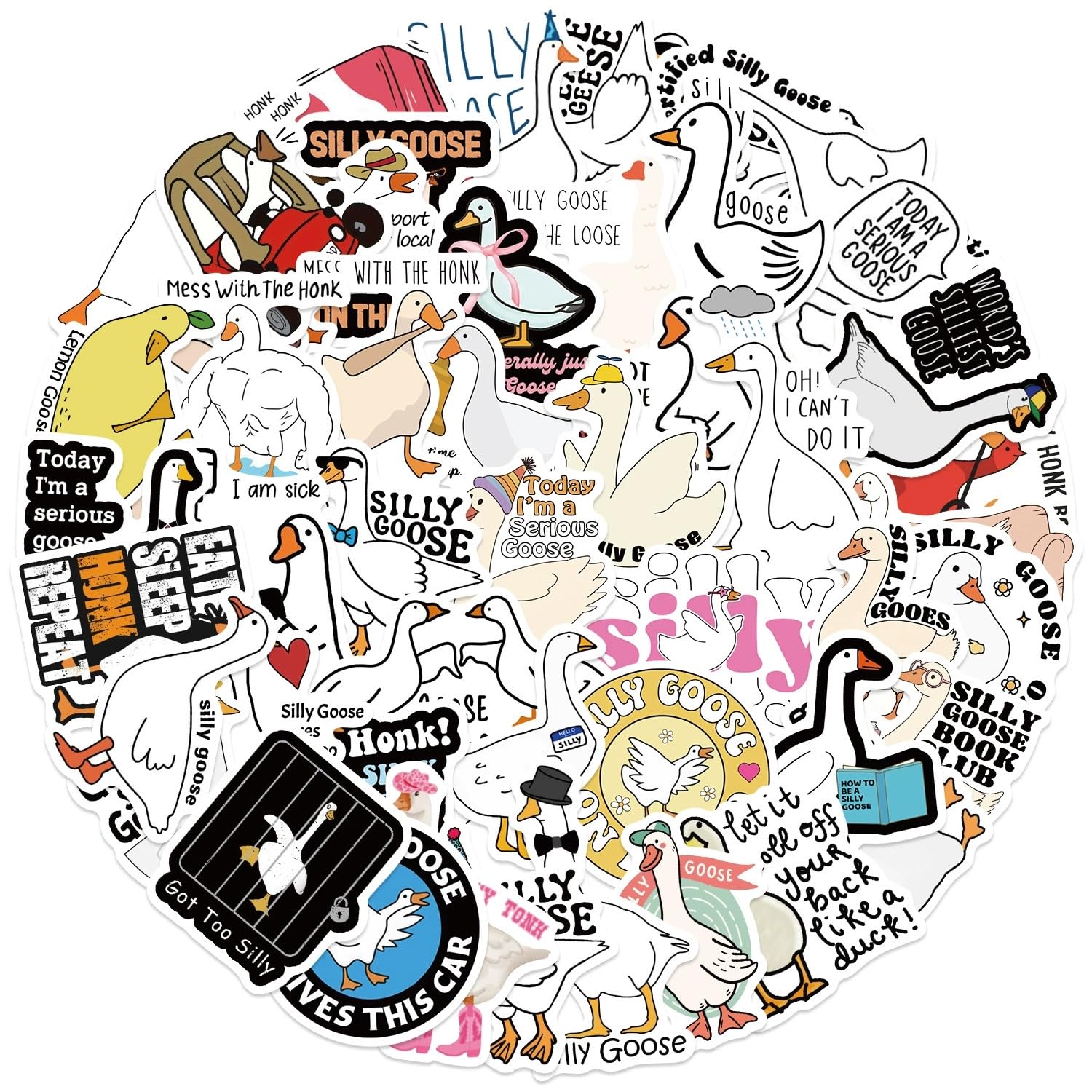 50PCS Cute Duck Stickers Kawaii Cartoon Duck Waterproof Stickers Pack for Kids Cool Deacls Graffiti Vinyl for Adults Water Bottle Skateboard Luggage Laptop Computer Phone - Image 4