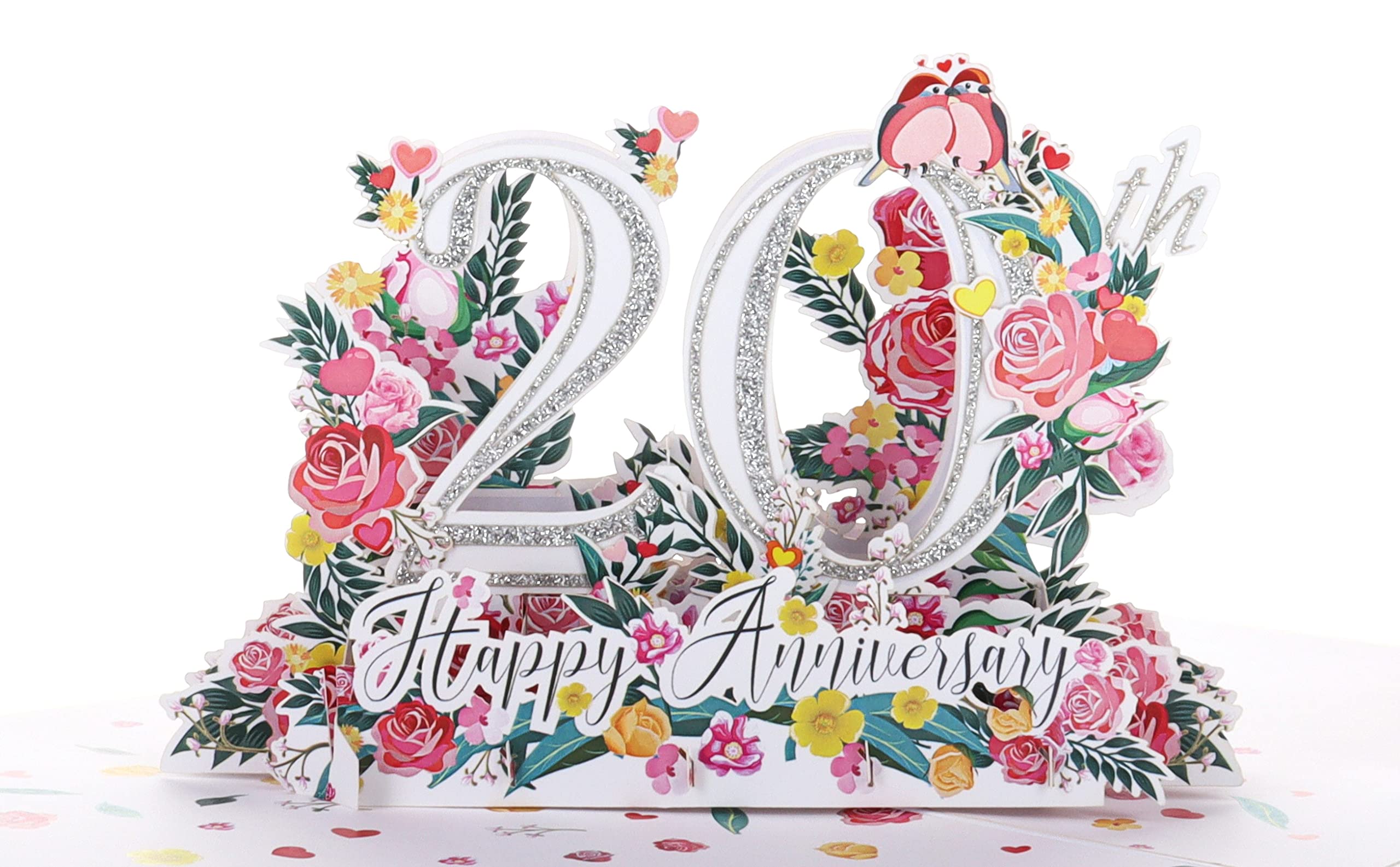 Felicitatiekaart huwelijksjubileum 20 jaar