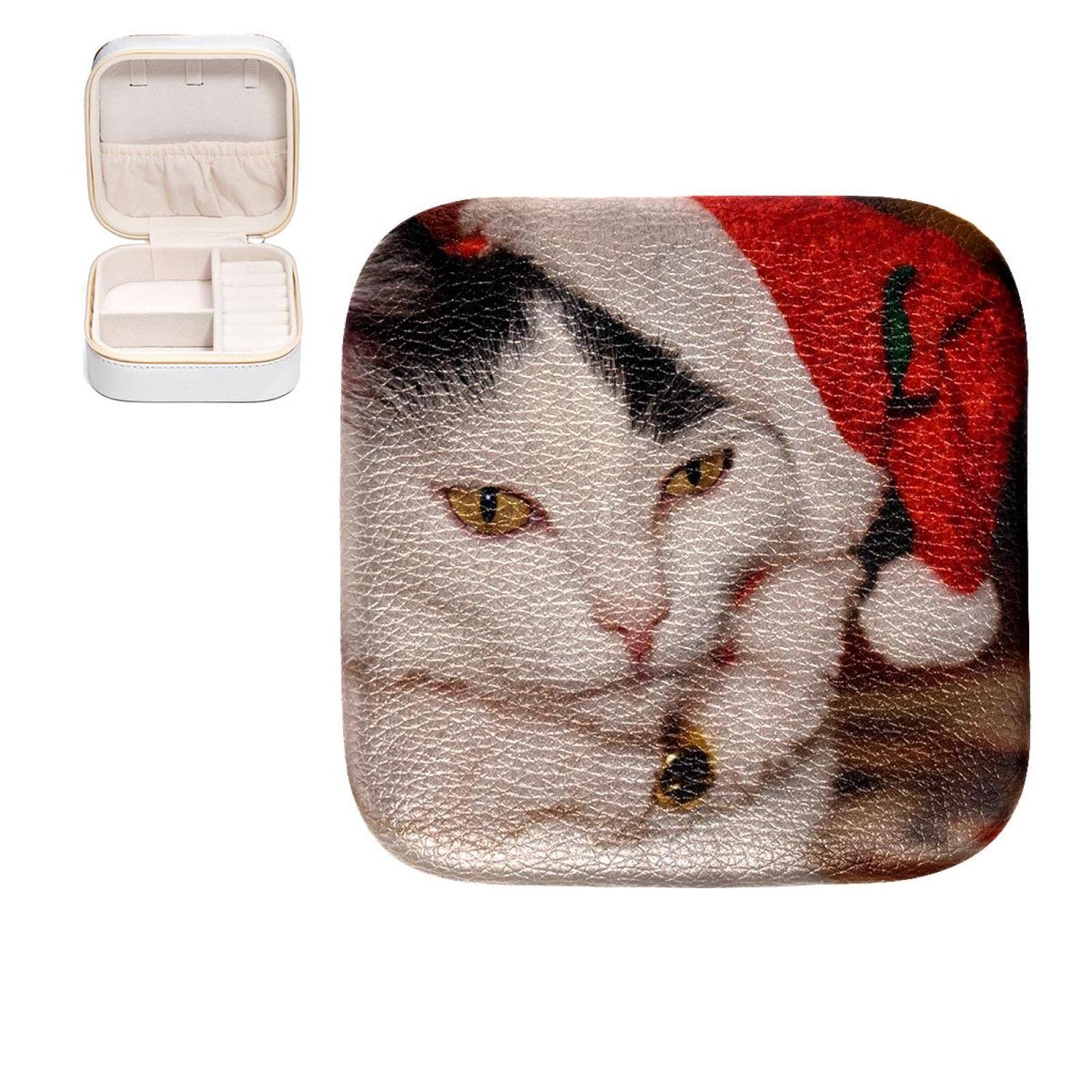 Boîte à bijoux chat de Noël pour fille : l'organisateur de bagues idéal sous le sapin