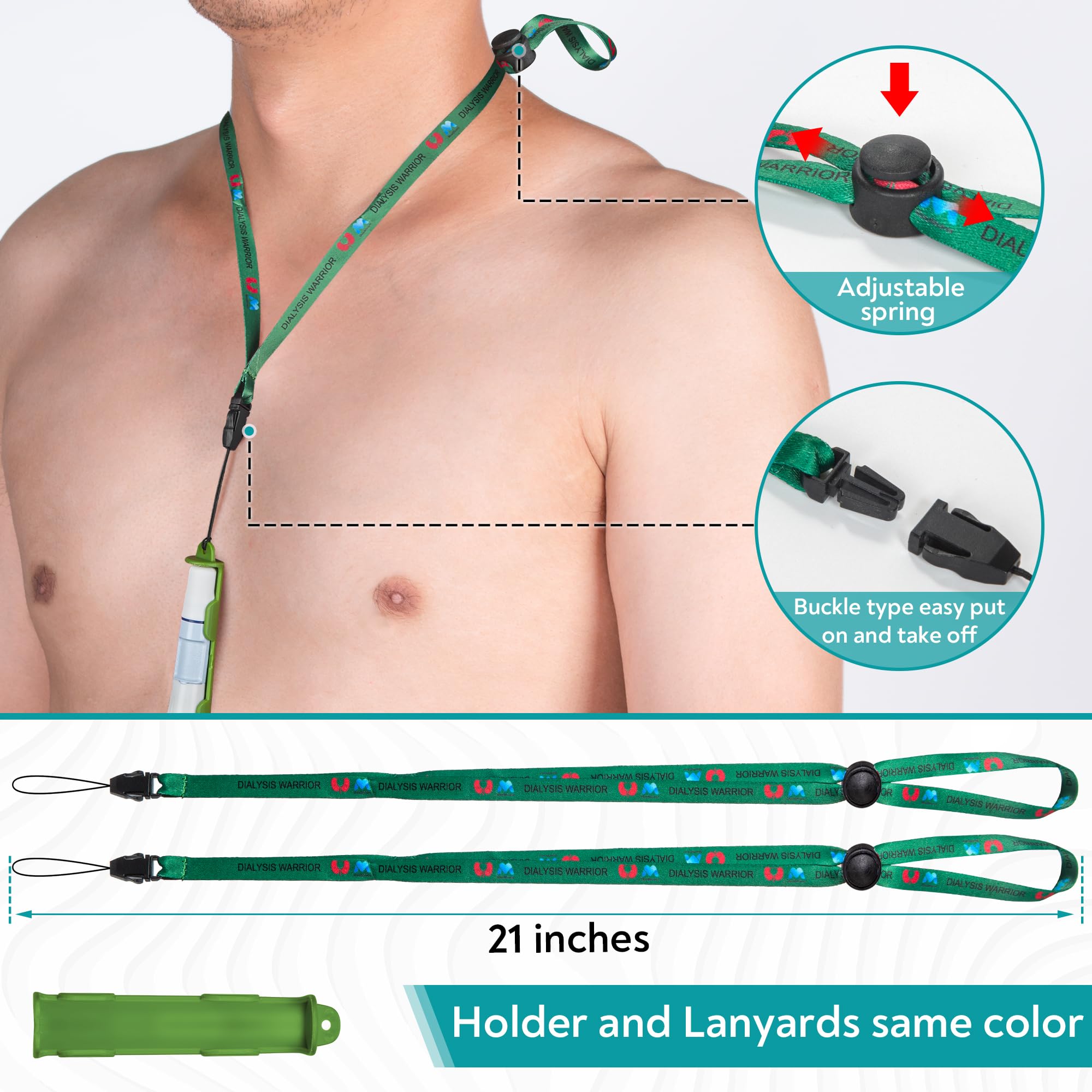 Patented Peritoneal Dialysis Transfer Set Holder for Baxter, PD Catheter Holder Belt