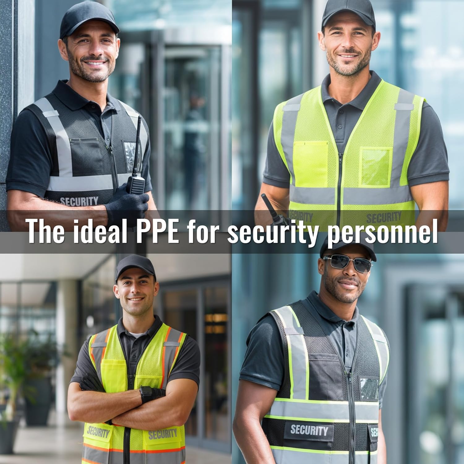 JKSafety Security Vest for Security Guard Hi Vis Safety Vest for Men Women Reflective Vests with Pockets Meet ANSI/ISEA - Image 7