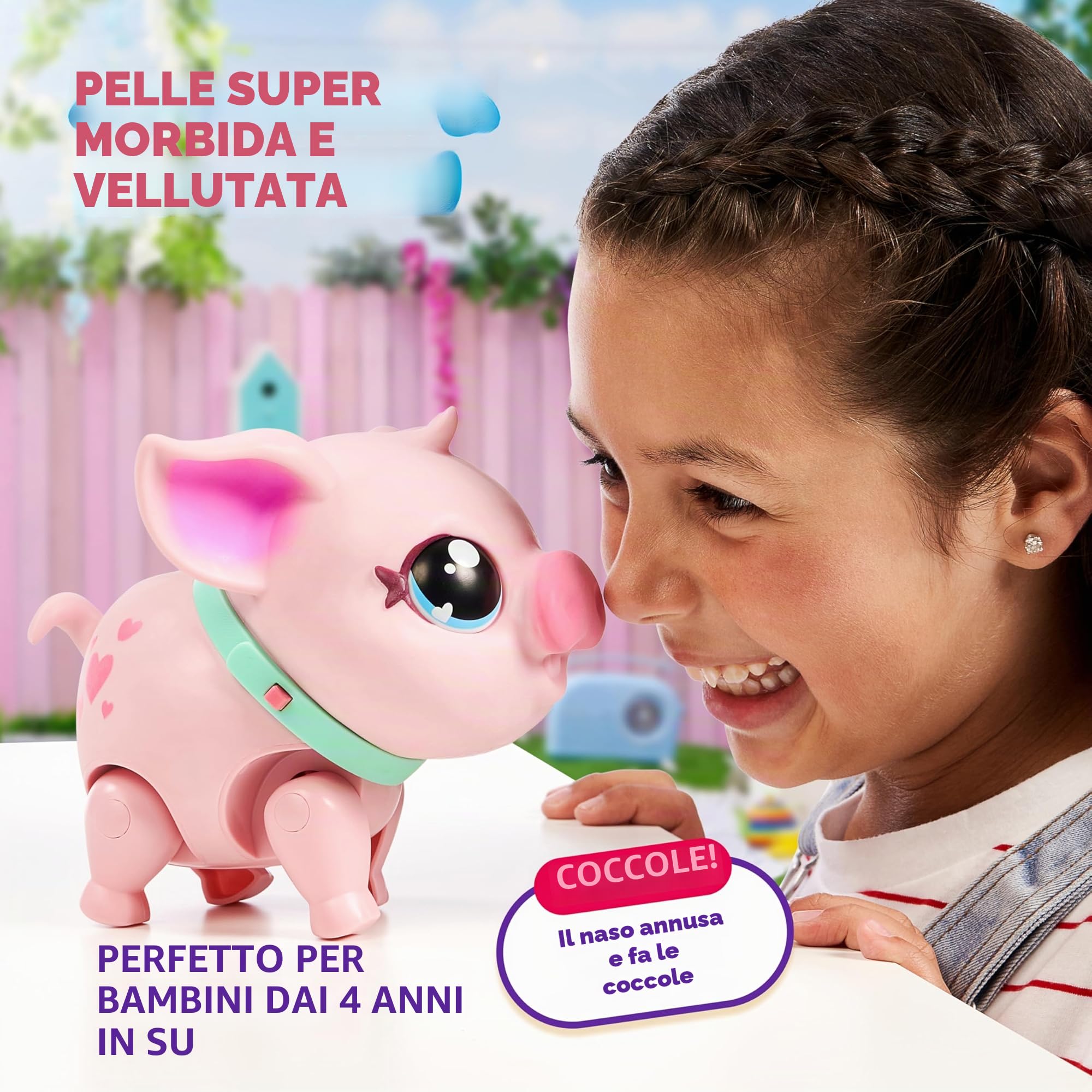 Little Live Pets - My Pet Pig , Soft and Jiggly Interactive Toy Pig That Walks, Dances and Nuzzles. 20+ Sounds & Reactions. Batteries Included. For Kids Ages 4+.