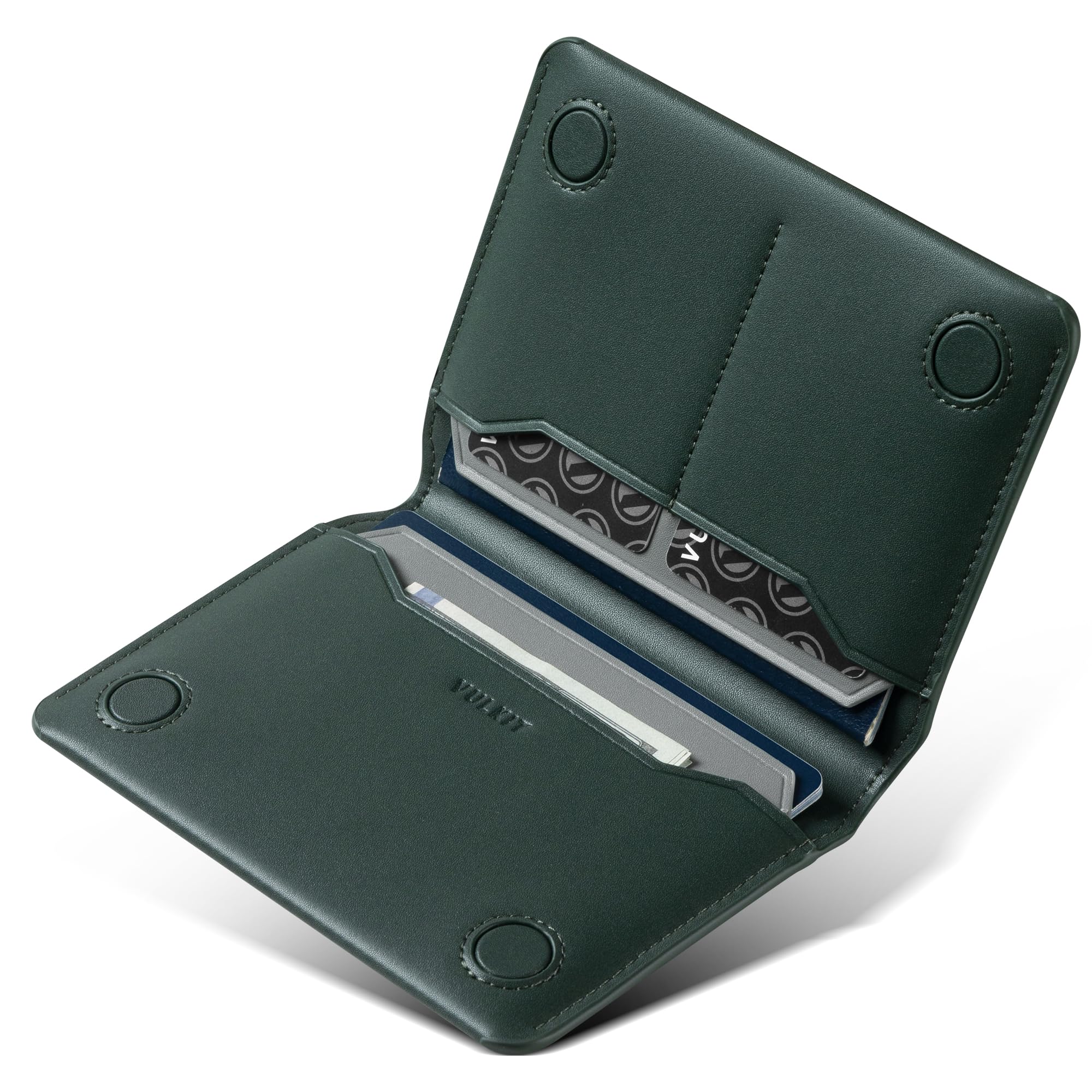 Slim Minimalist Passport Wallet RFID Blocking Passport Holder for Travel, Leather Travel Wallet for Men Women, Magnetic Closure, Olive, Slim, Passport Wallet-image-31