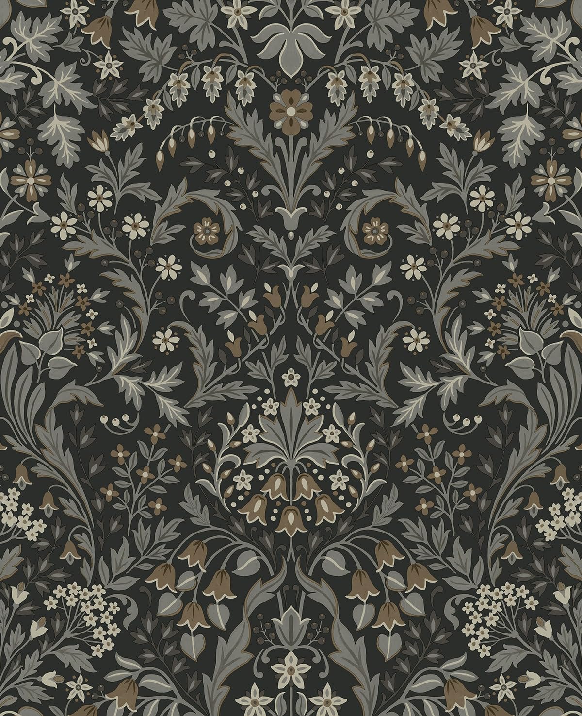NextWall Filigree Floral Peel and Stick Wallpaper