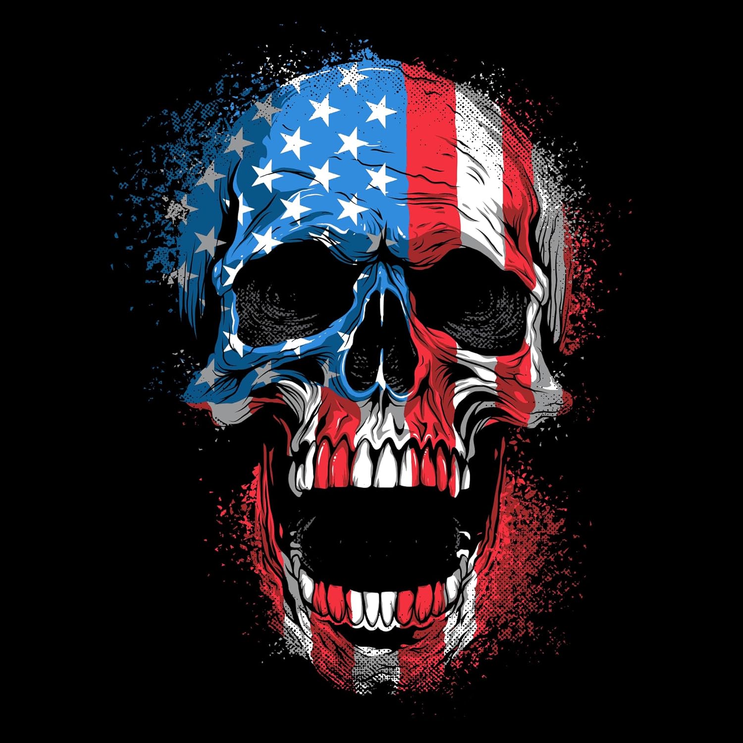 Grunt Style American Reaper Skull Hoodie - Image 2