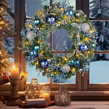Amazon.com: BHHDA 24 Inch Christmas Wreath for Front Door