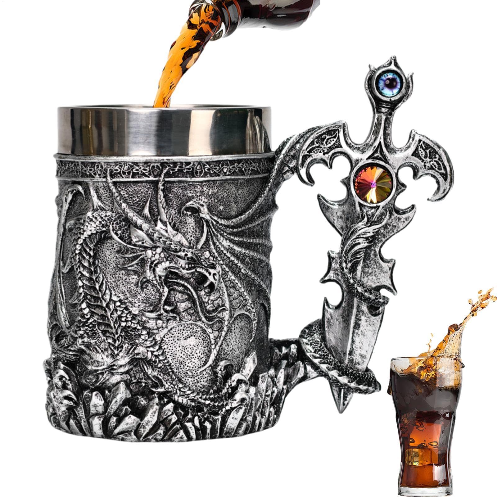 Jarra De Cerveza Medieval Jarra Stein Viajera Vintage De Gran Capacidad
