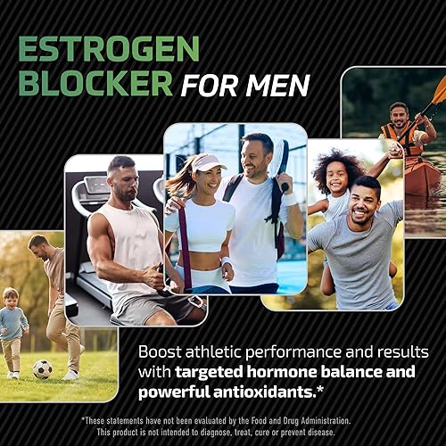 Miniatura 3 de Suplemento DIM para hombres de 300 mg  Bloqueador de estrógeno e inhibidor de la aromatasa  Refuerzo de equilibrio hormonal extra fuerte y refuerzo