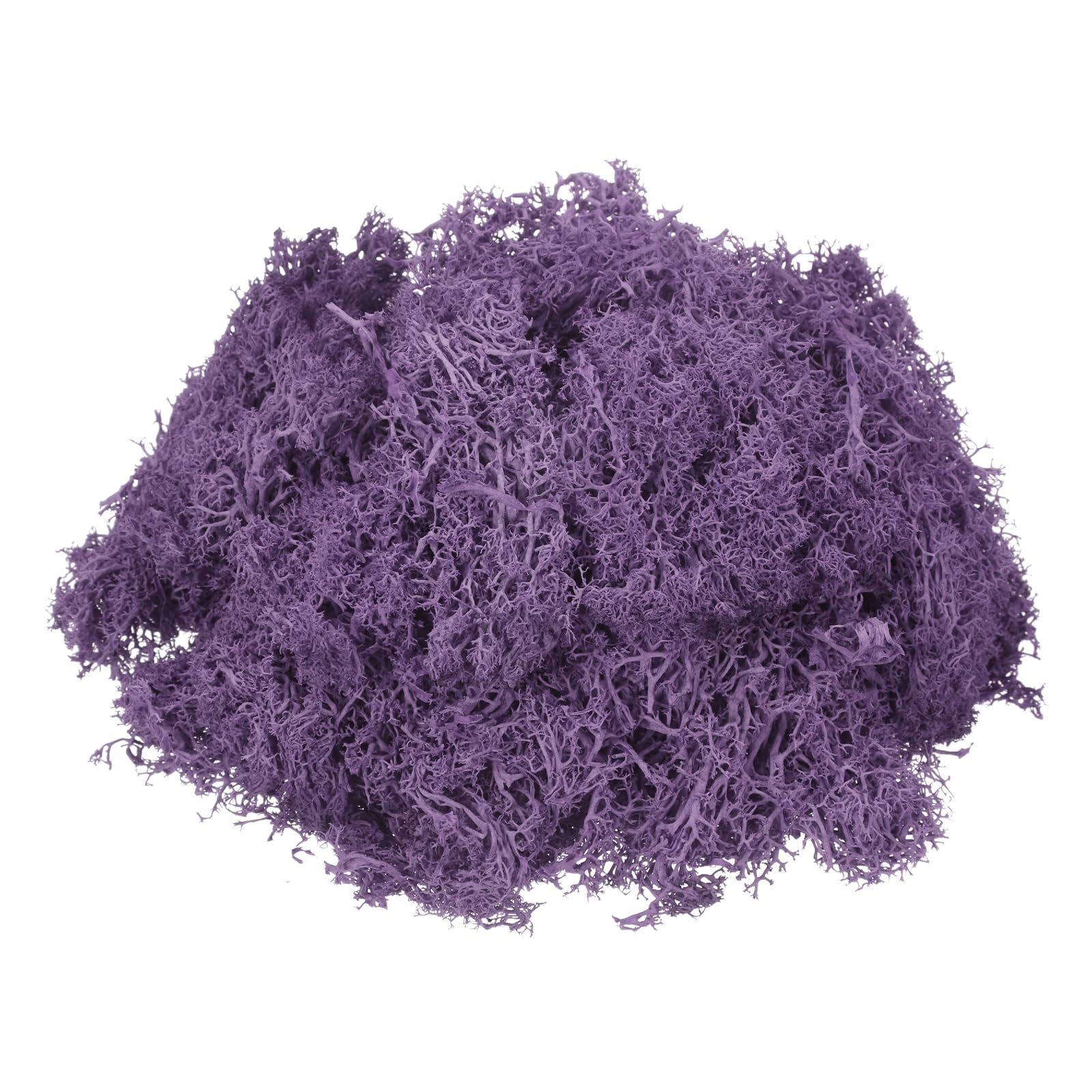 sourcing map 7.4oz Preserved Reindeer Moss, Deep Purple Fake Moss — image 1