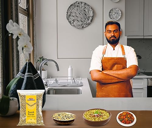 Miniatura 3 de Rani Panch Puran 5 especias 7 oz 200 g  Todo Natural  Vegano  Gluten  Sin OGM  Origen indio mezcla igual de alholva mostaza KalonjiNigella hinojo y