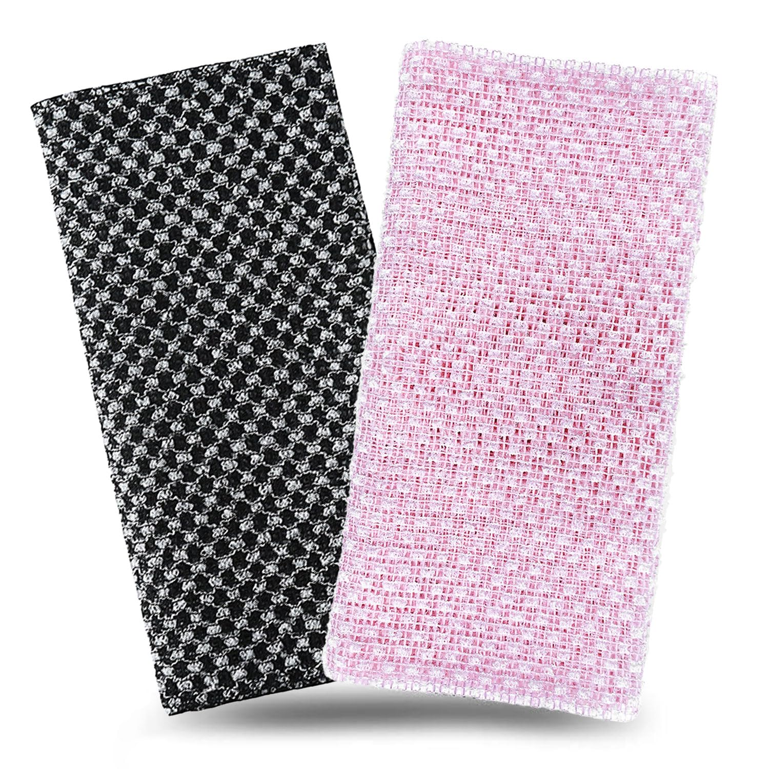 2Pcs Japanese Exfoliating Towel,Japanese Washcloth,Exfoliating Shower Towel,Back Scrubber for Men Women & Body Cleaning and Massage