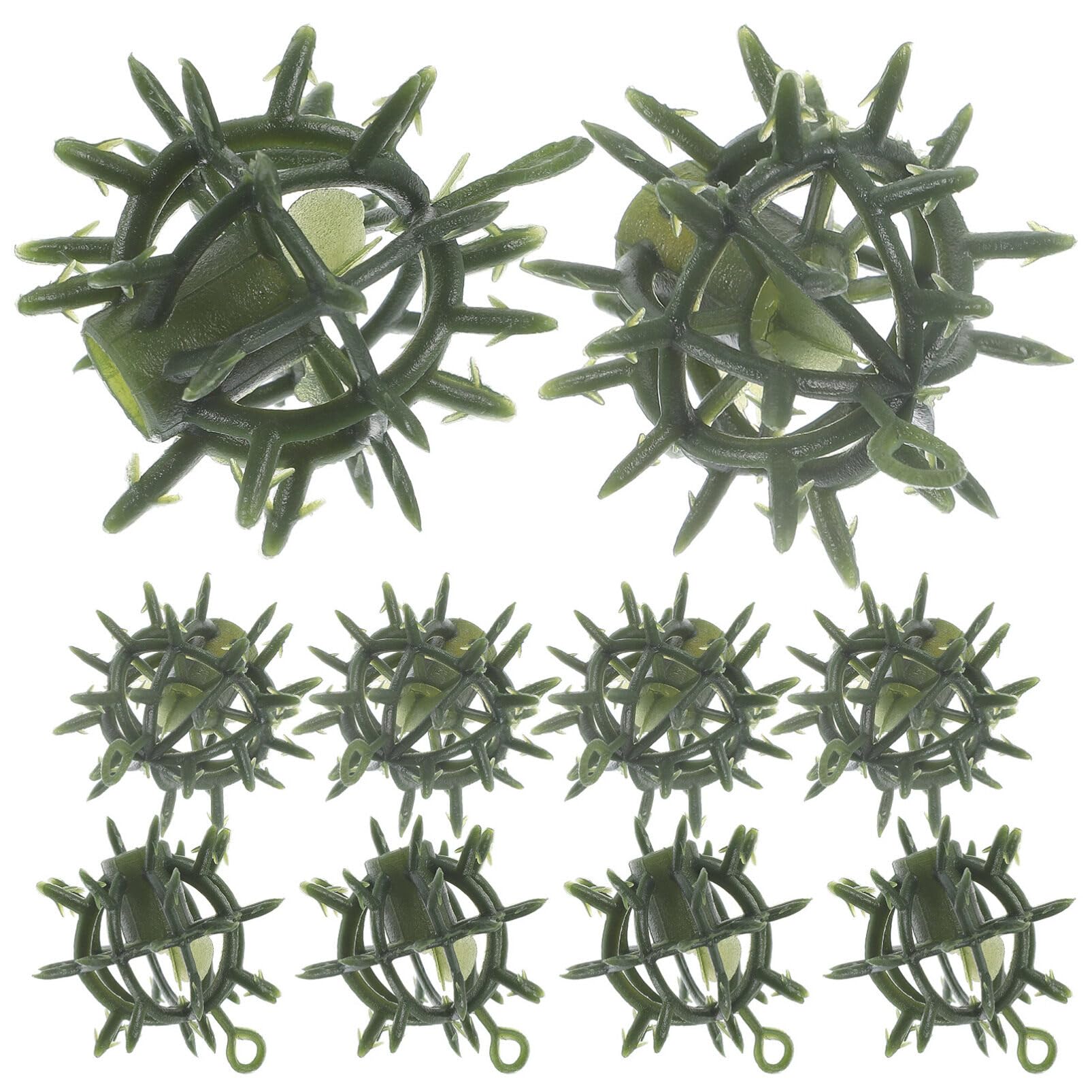 STOBAZA Artificial Boxwood Ball Frame Holder, 10pcs 3.5cm Flower Plant Topiary Ball Support Cage Flower Ball Making Frame Flower Shelf Holder for Garden Backyard