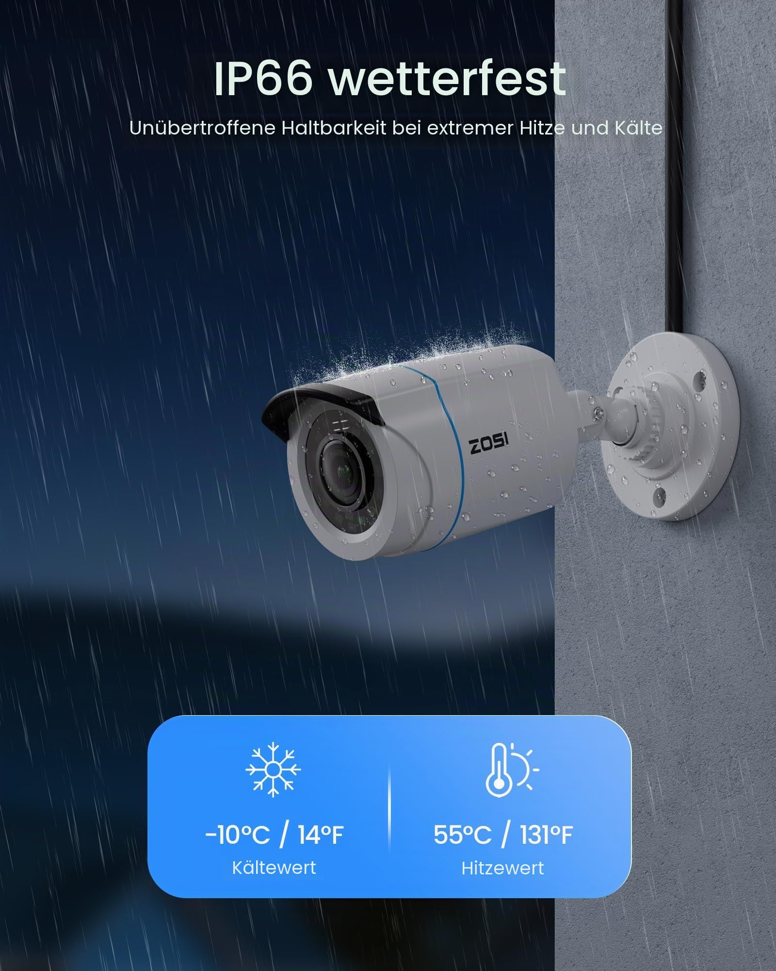 ZOSI 1080P 16CH Überwachungskamera Set Aussen, Personen- und Fahrzeugerkennung, H.265+ DVR Rekorder mit 4TB Festplatte, 12er CCTV 2MP Bullet Kameras für Haus- und Geschäftsüberwachung, IR Nachtsicht | KI-Erkennung Person/Fahrzeug, Blickwinkel 90 °, Nachts