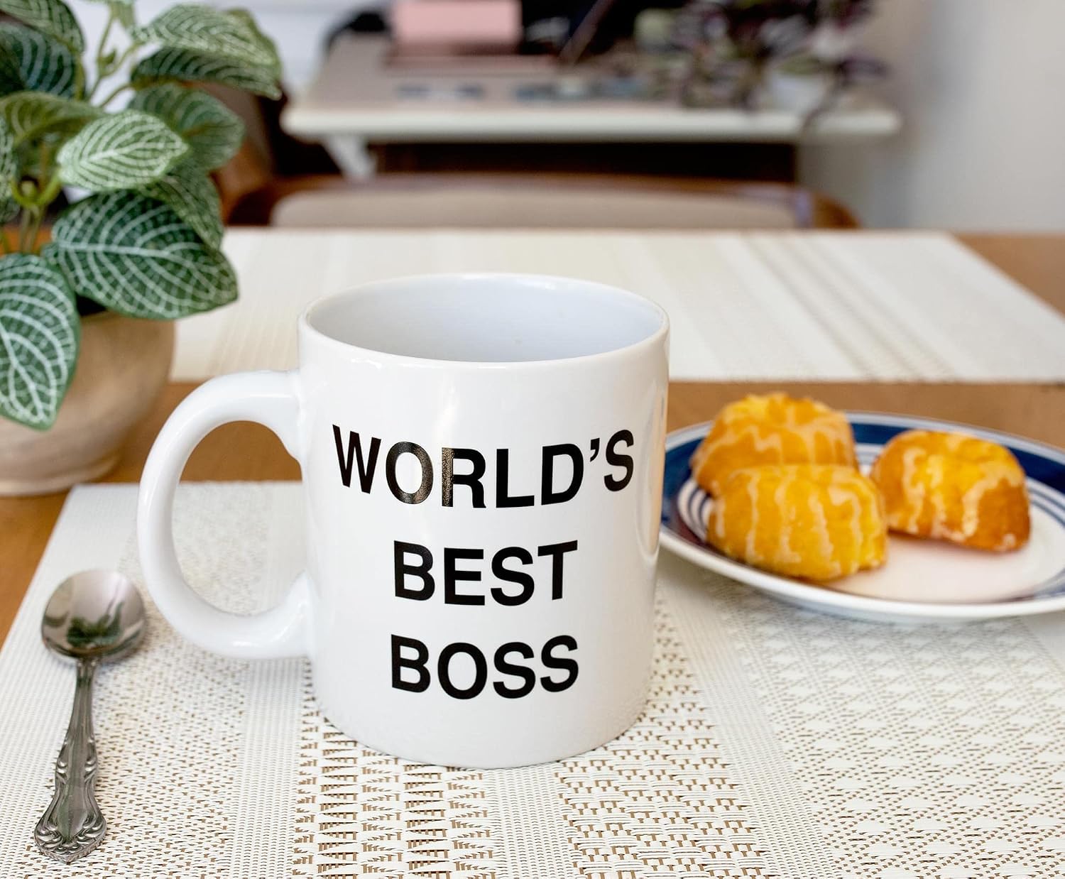 Toynk The Office Dunder Mifflin World's Best Boss Ceramic Mug | Coffee Cup For Espresso, Tea | Holds 20 Ounces