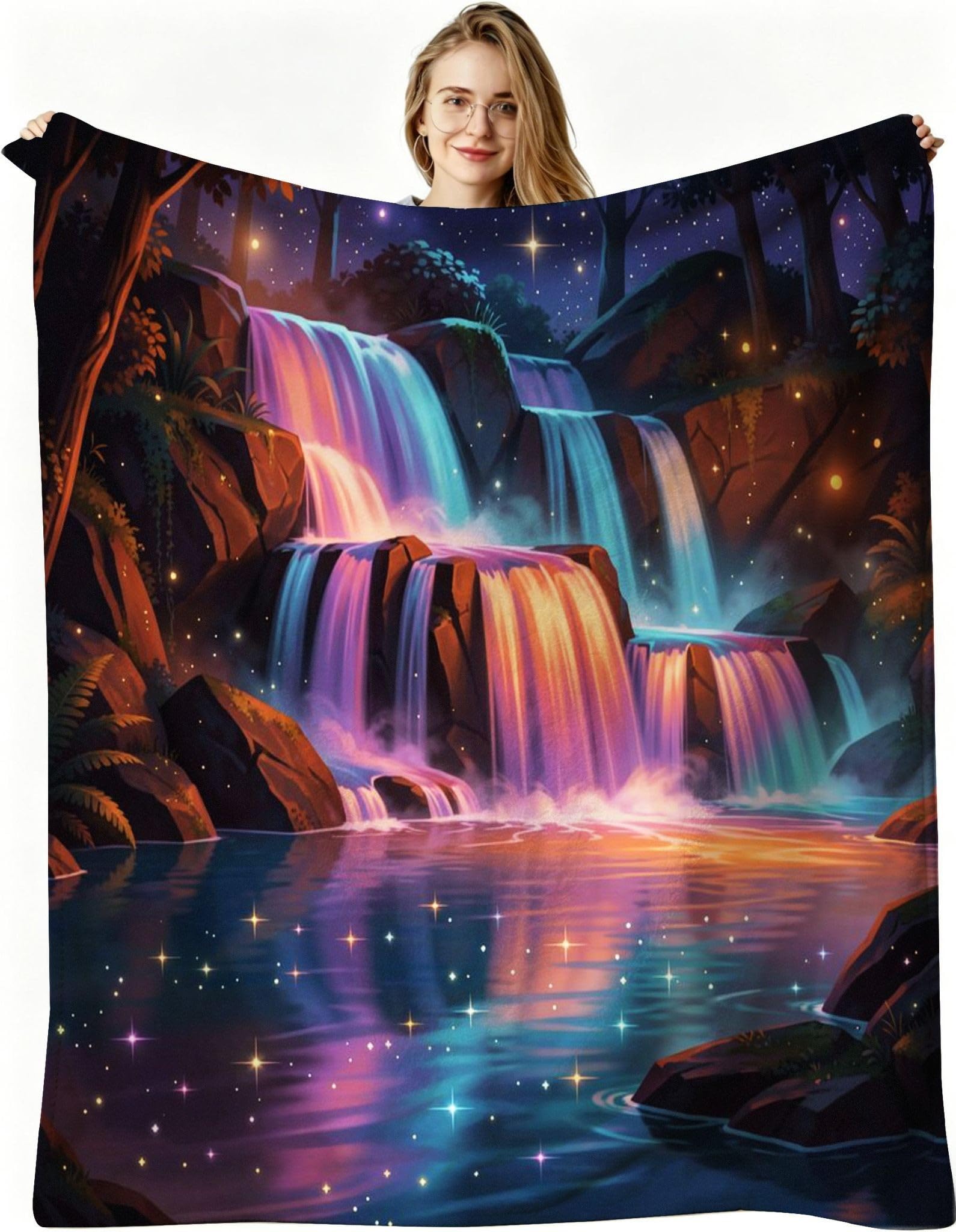 Manta Entretiempo Grande, Cascada de Colores, 220x240 cm, AQ6113