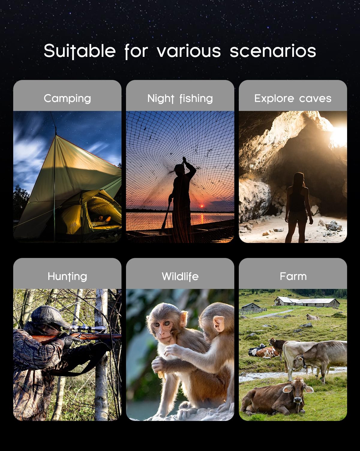 Prismáticos de visión nocturna 4K con grabación de video para hombres, para papá y marido, pantalla HD de 3.2 pulgadas, zoom 8X, tarjeta de 32 GB, regalos para el día de San Valentín, cumpleaños