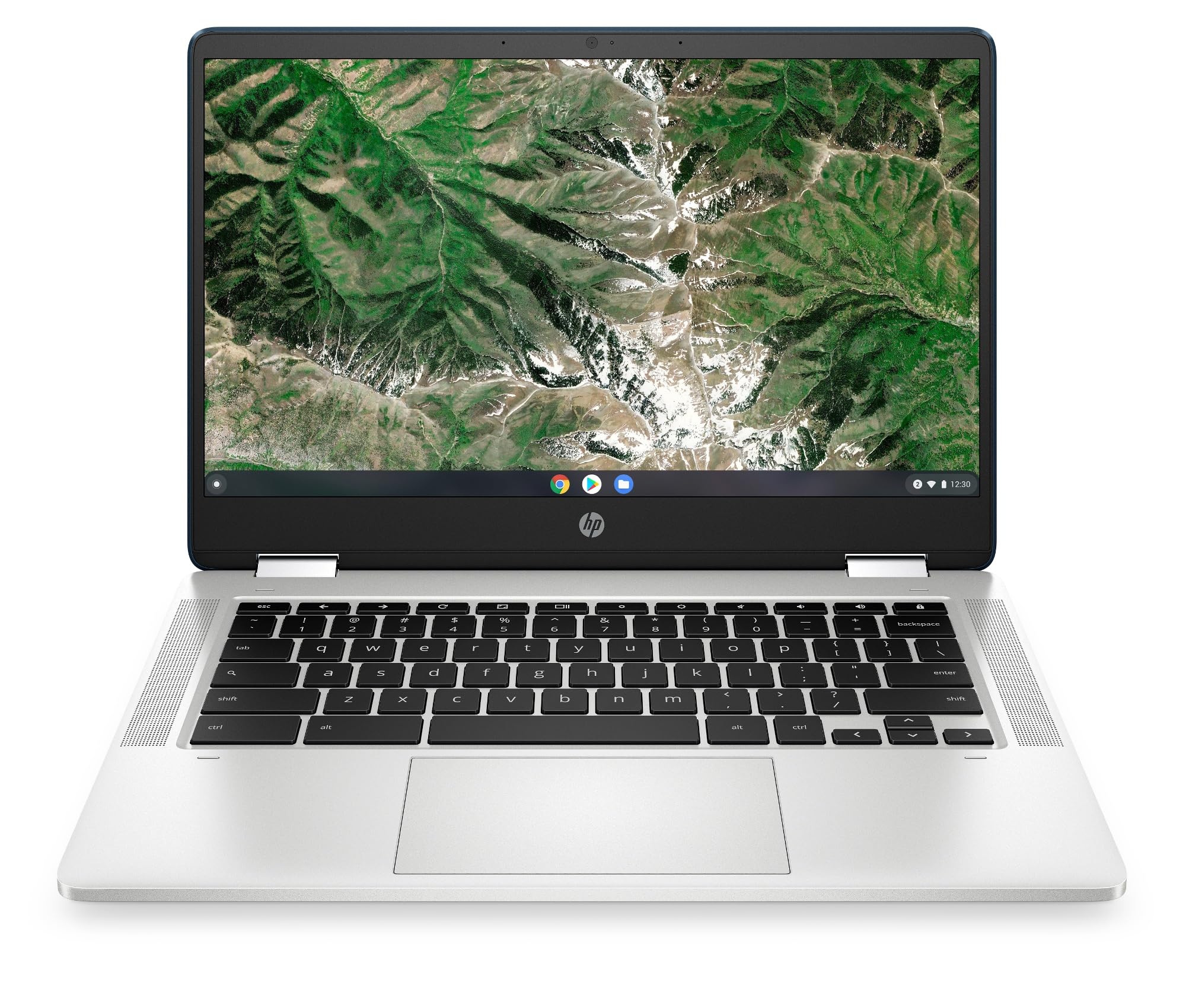 HP Chromebook x360 14a-ca0001sl, Intel Celeron N4120, 4GB RAM LPDDR4, eMMC da 64GB, Display Touch da 14" FHD, IPS, Antiriflesso, Scheda grafica Intel UHD 600, Wi-Fi, ChromeOS, Webcam HD, Forest Teal
