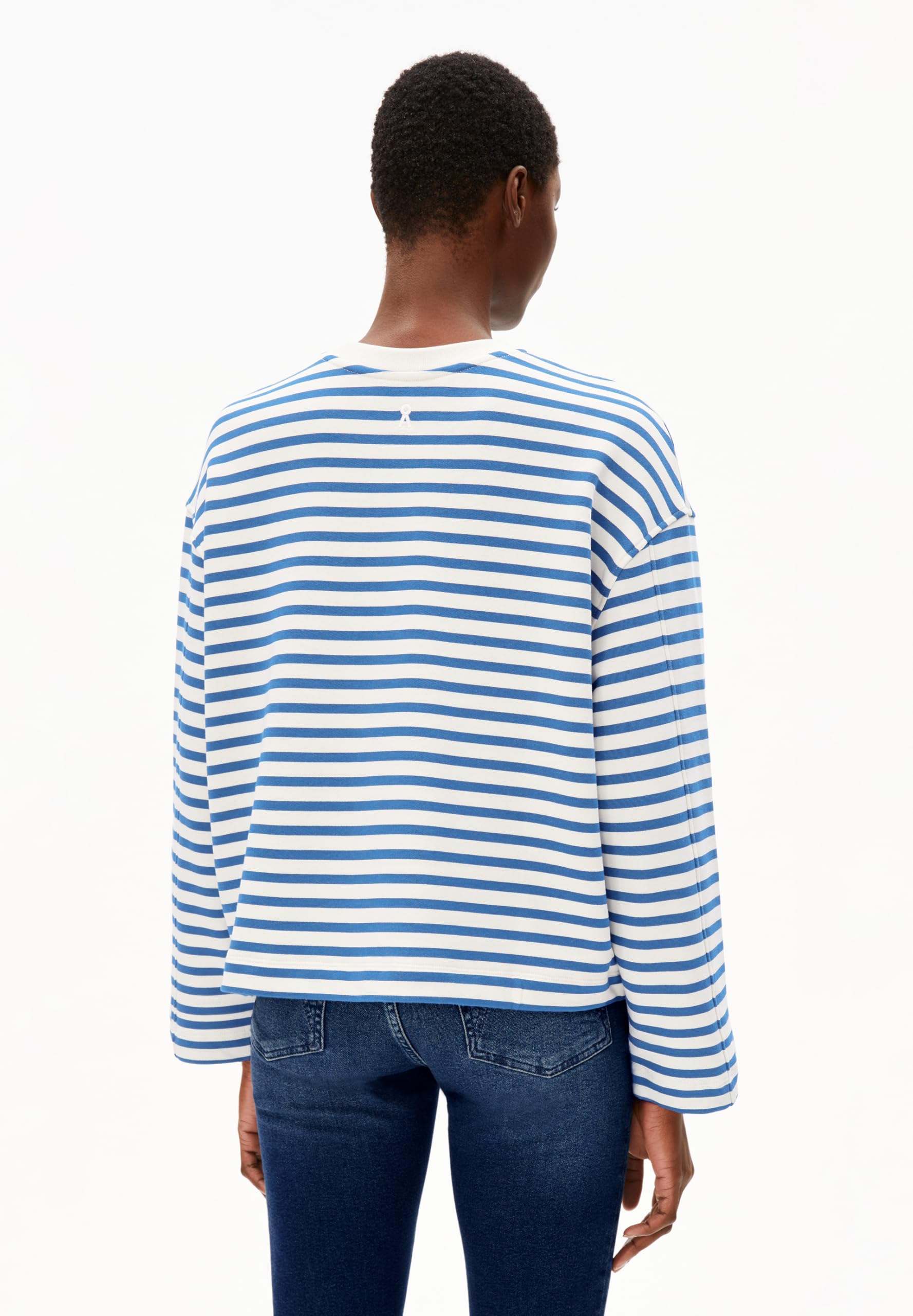 ARMEDANGELS Damen Sweatshirt aus Bio-Baumwolle FRANKAA MAARLEN Stripe Oversized Fit
