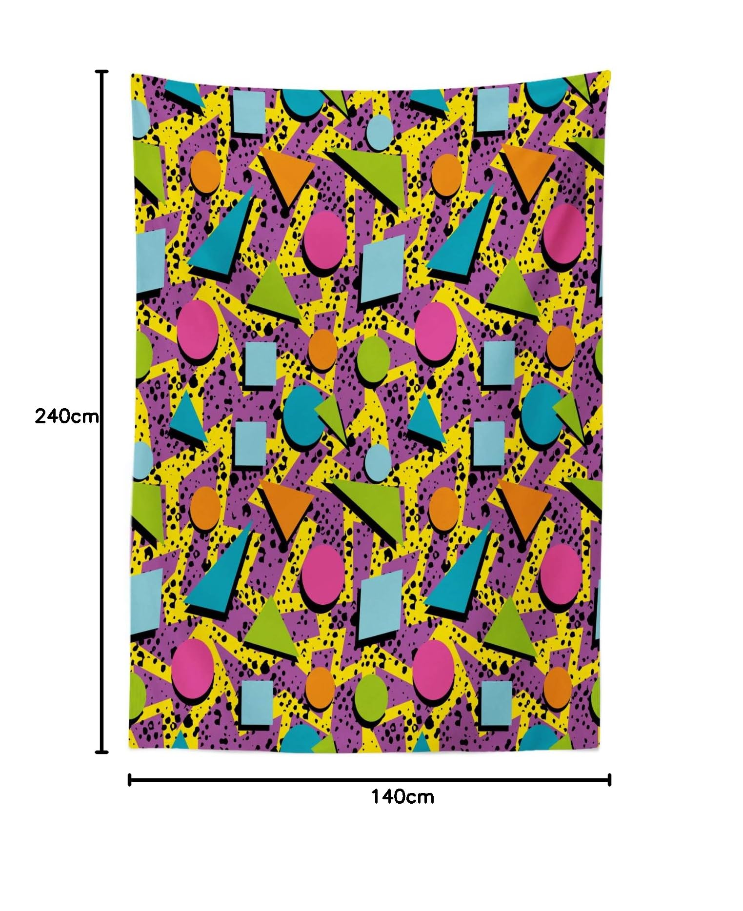 Tovaglia Rettangolare 140x200 Sole Giallo ABAKUHAUS Lavabile