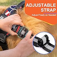 Vista 6 de Arnés esencial para perro, arnés para mascotas sin tirones con 3 anillos laterales para colocar la correa, sin estrangulamiento, reflectante