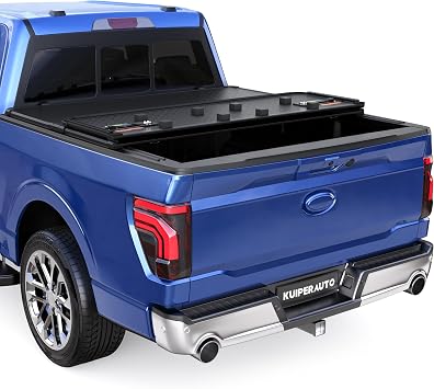 KUIPERAUTO 6.8FT Hard Tri Bed Cover Compatible for Ford F250/350 1999-2024