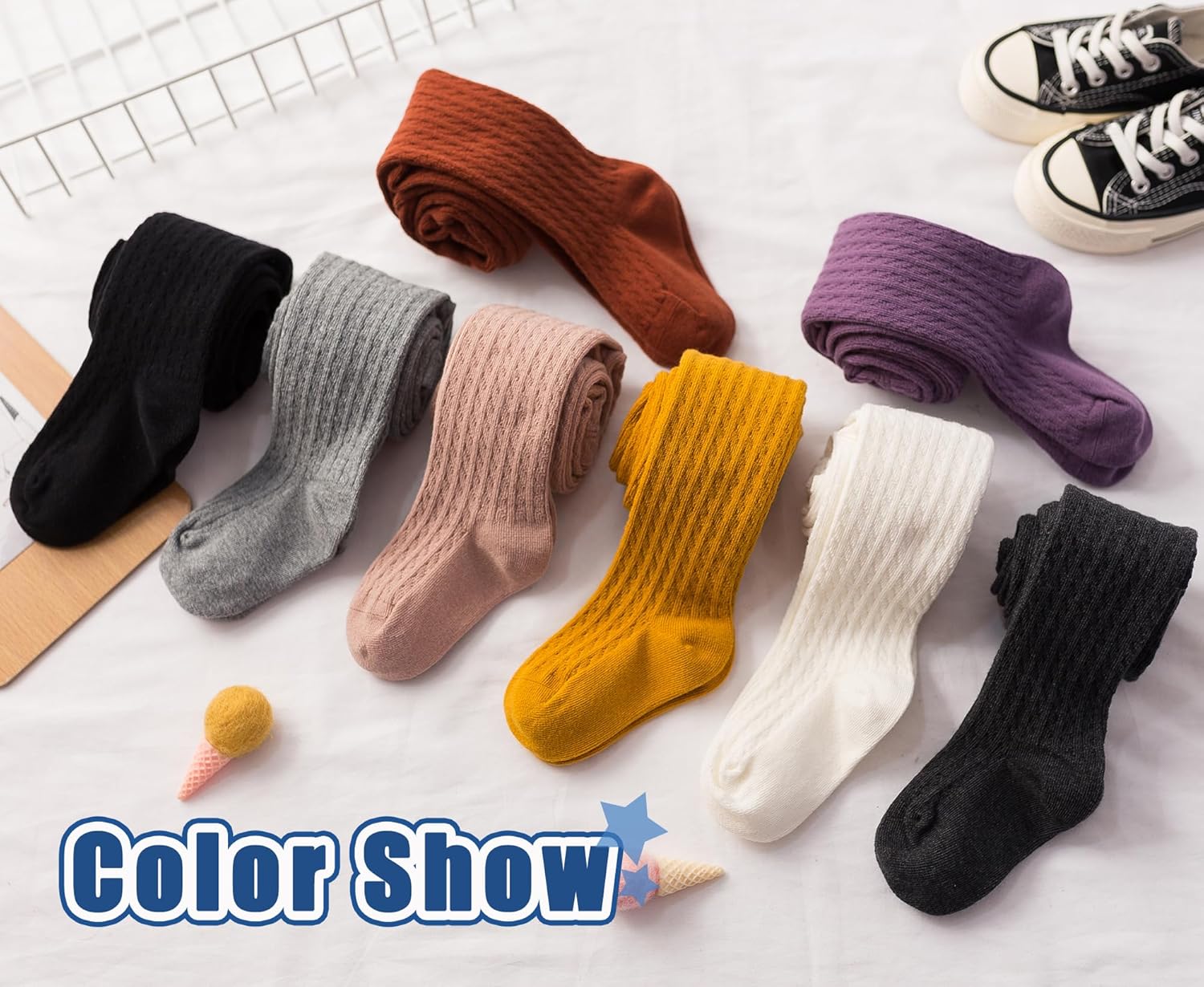 Baby Toddler Cable Knit Tights for Girls Leggings Stockings Thick Tights Kids Winter Pantyhose Mallas Para Niñas - Image 7