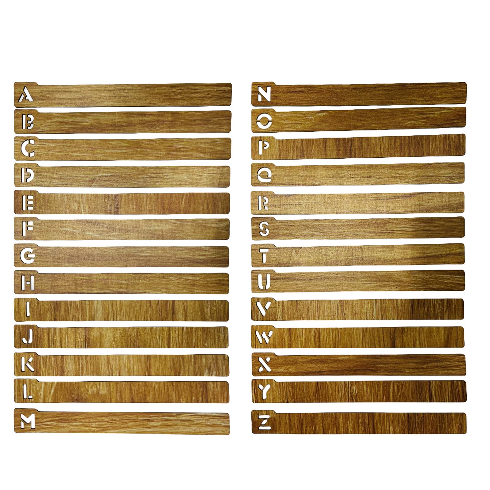 Marque-pages avec lettres creuses, 4 pièces, pour amoureux des livres, écrivain, enseignant, étudiant, remplissage de bas de noël, marque-pages en bois