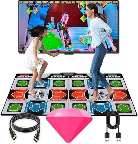 Alfombrilla de Baile con TV - Alfombrilla de Baile Electrónica Inalámbrica con Música, Divertidos Juegos de Fitness para Niños, Ideas de Regalo de