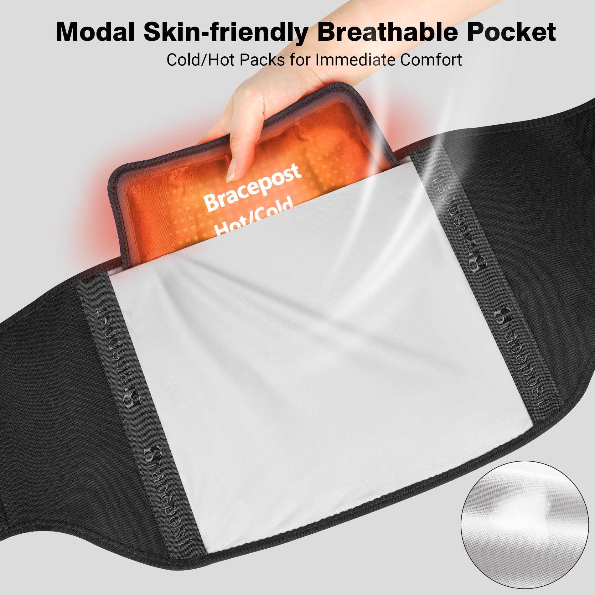 Back Brace For Lower Back Pain Women Men With 360°Support & Hot/Cold Compress,Breathable Back Support Belt With 3D Pad,Adjustable Back Brace For Sciatica,Herniated Disc,Scoliosis,M