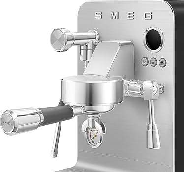 SMEG EMC02BLMEU, Cafetera espresso minipro Collezione, Black (matte)3