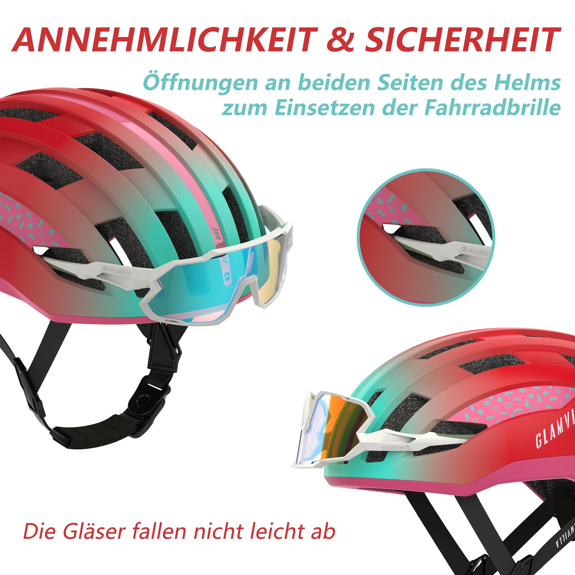 Casco da bici da strada per uomo e donna, casco da bicicletta da trekking da città, casco da competizione professionale, ultra leggero, ventilato, con fibbia magnetica per posizionare gli