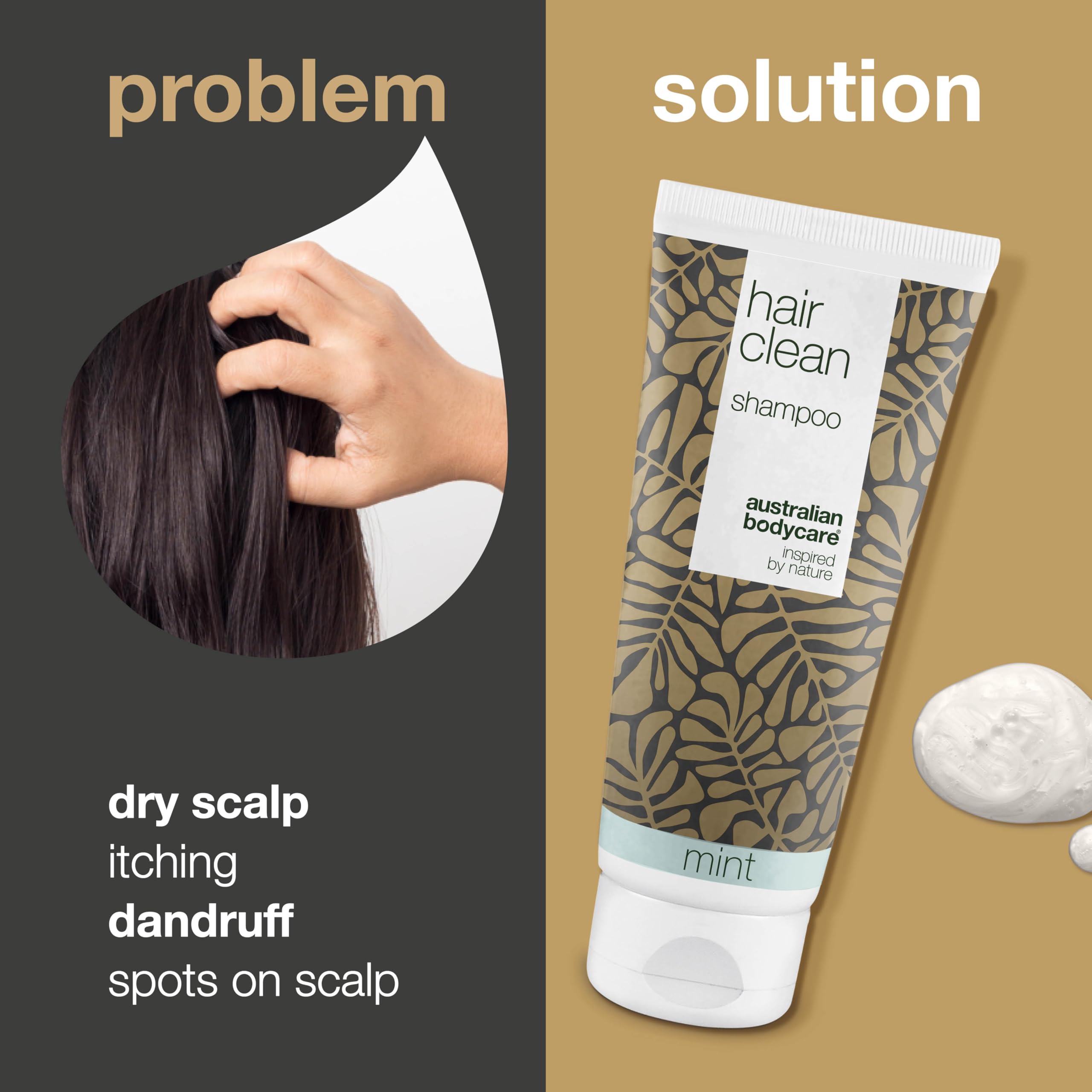 Shampoo 200 ml Mint With 4-Terpineol, Known from Tea Tree Oil, Anti Dandruff, for Itchy Flaky, Dry Scalp - Image 2