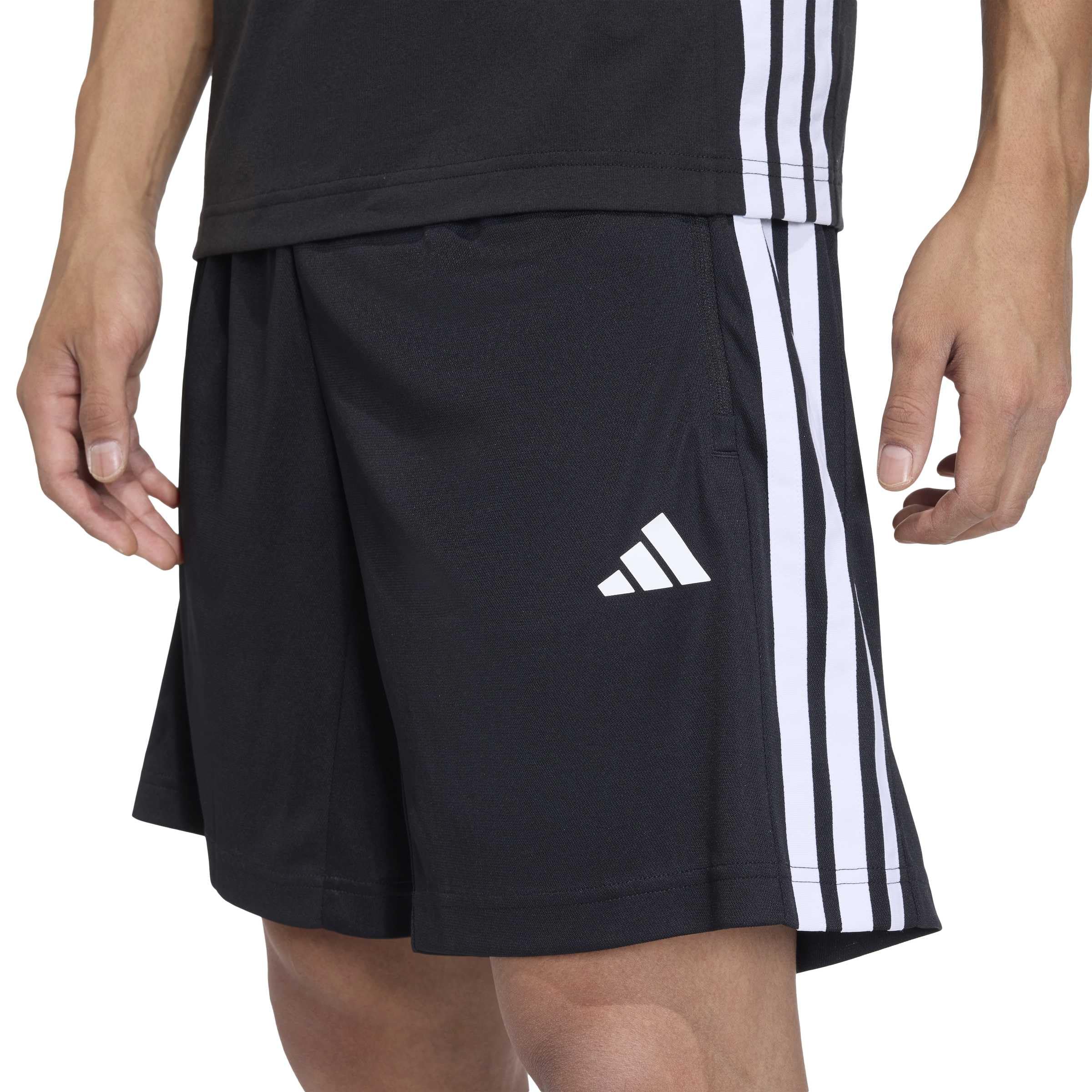 adidas Workout Essentials Base 3-Stripes Pique Short 9inch Herren