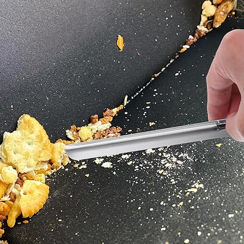 Miniatura 2 de UPKOCH 2 unids restaurante barredora de migas de encimera limpiador de migas de acero inoxidable raspador de migas herramienta para servidores